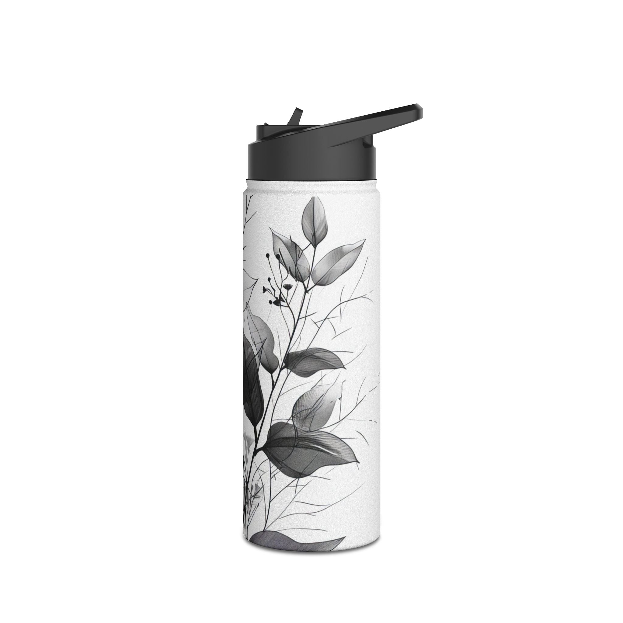 Silver Leaves - Rustfrit Stål Vandflaske