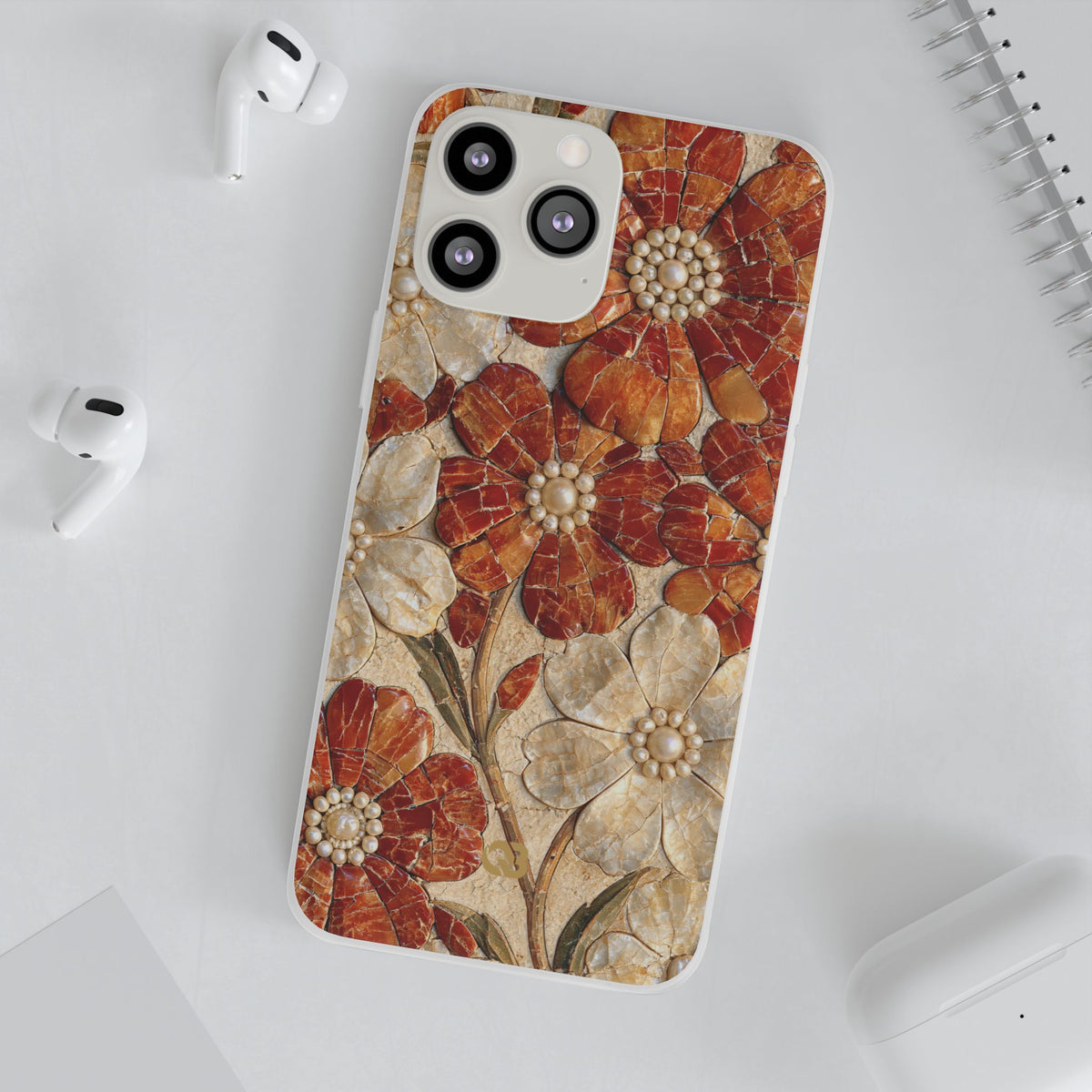 Carnelian Pearl Bloom · Lite Phone Case for iPhone · Orange