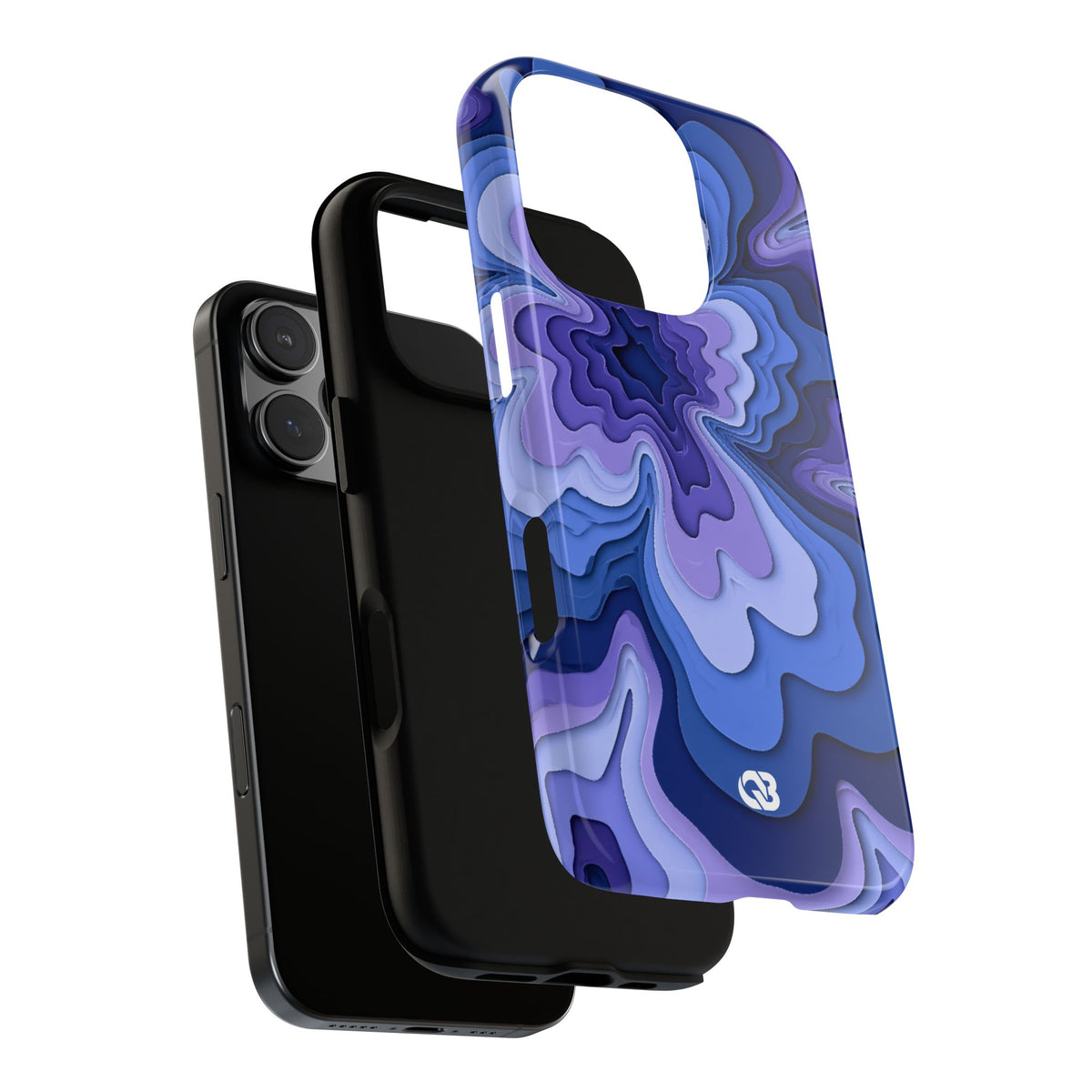Periwinkle Strata Bloom · Tough Phone Case for iPhone · Purple