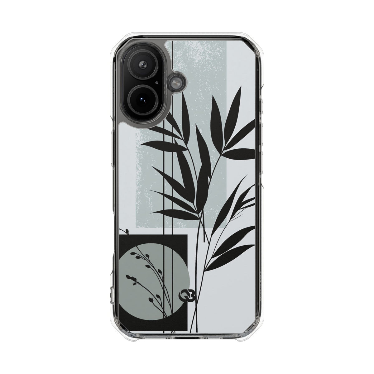 Zen Bamboo Silhouette · Clear Impact Magnetic Phone Case for iPhone · Green