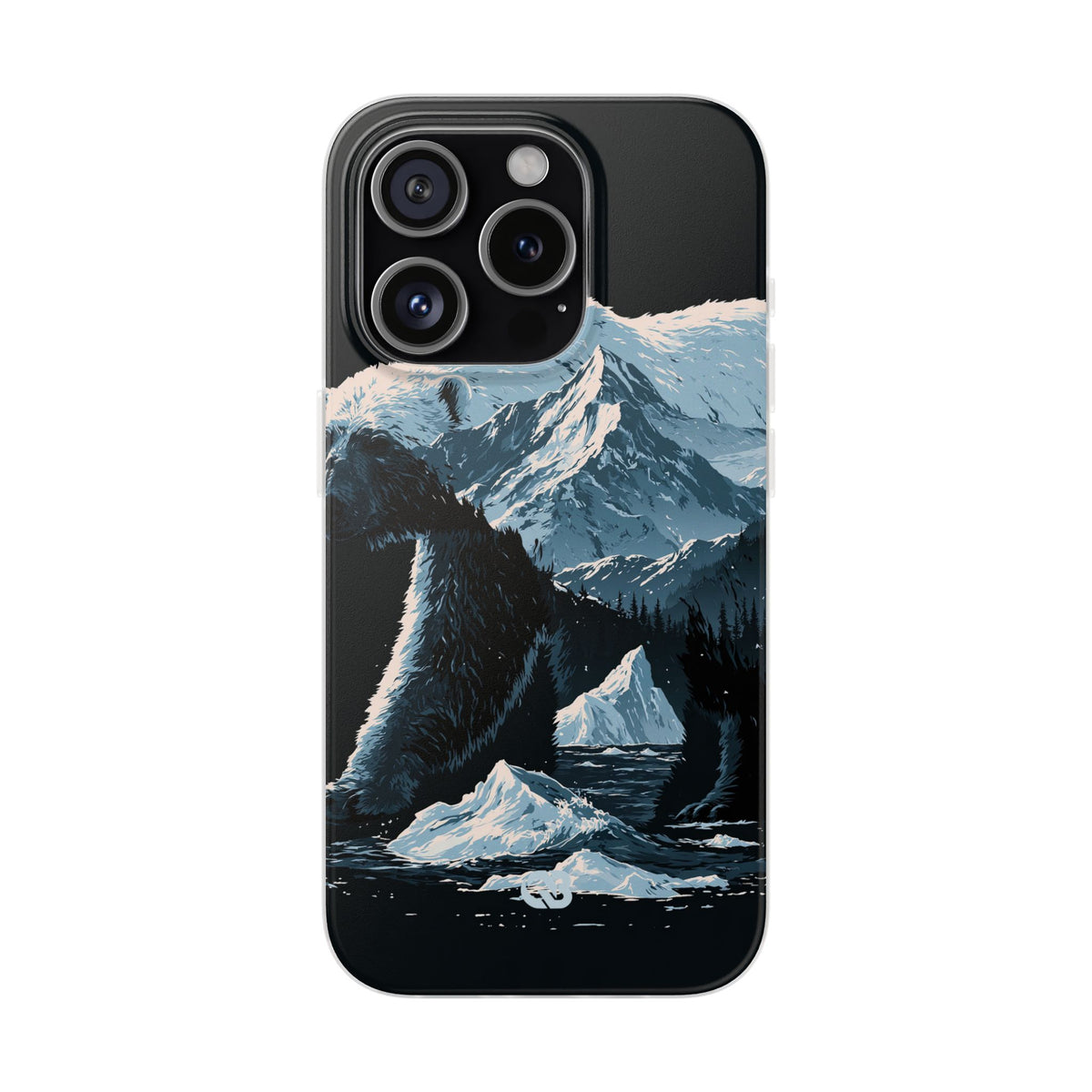 Nordic Arctic Bear · Lite Phone Case for iPhone · Black