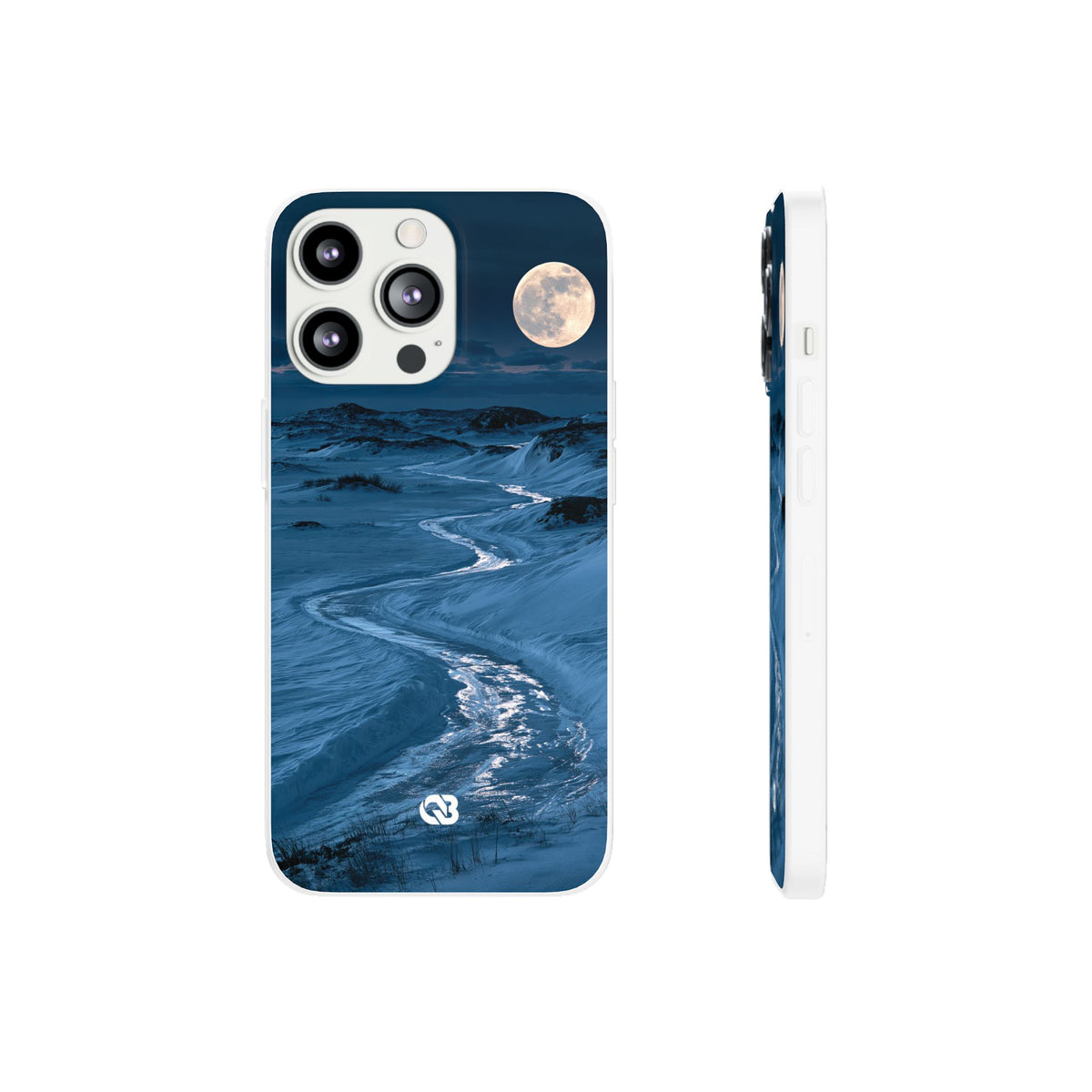 Arctic Moon Drift · Lite Phone Case for iPhone · Blue