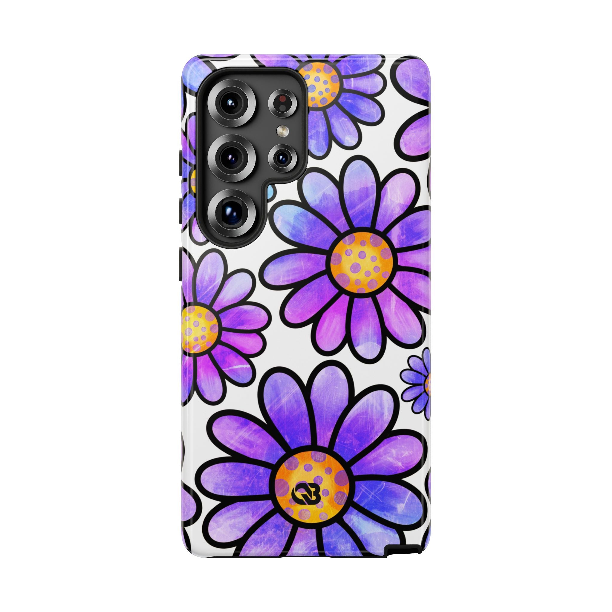 Violet Grunge Bloom · Tough Phone Case for Samsung