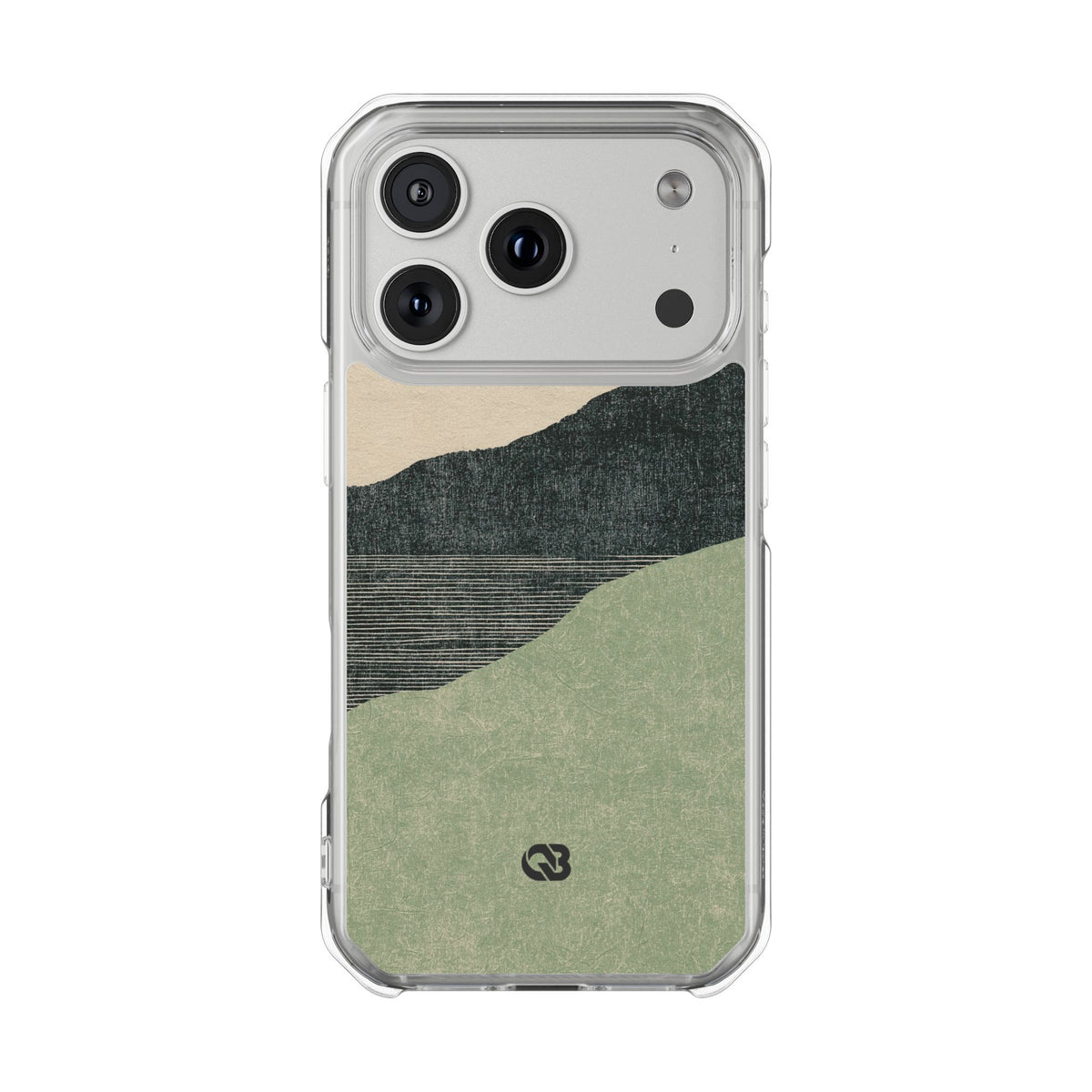 Sage Ridge Horizon · Clear Impact Magnetic Phone Case for iPhone · Green
