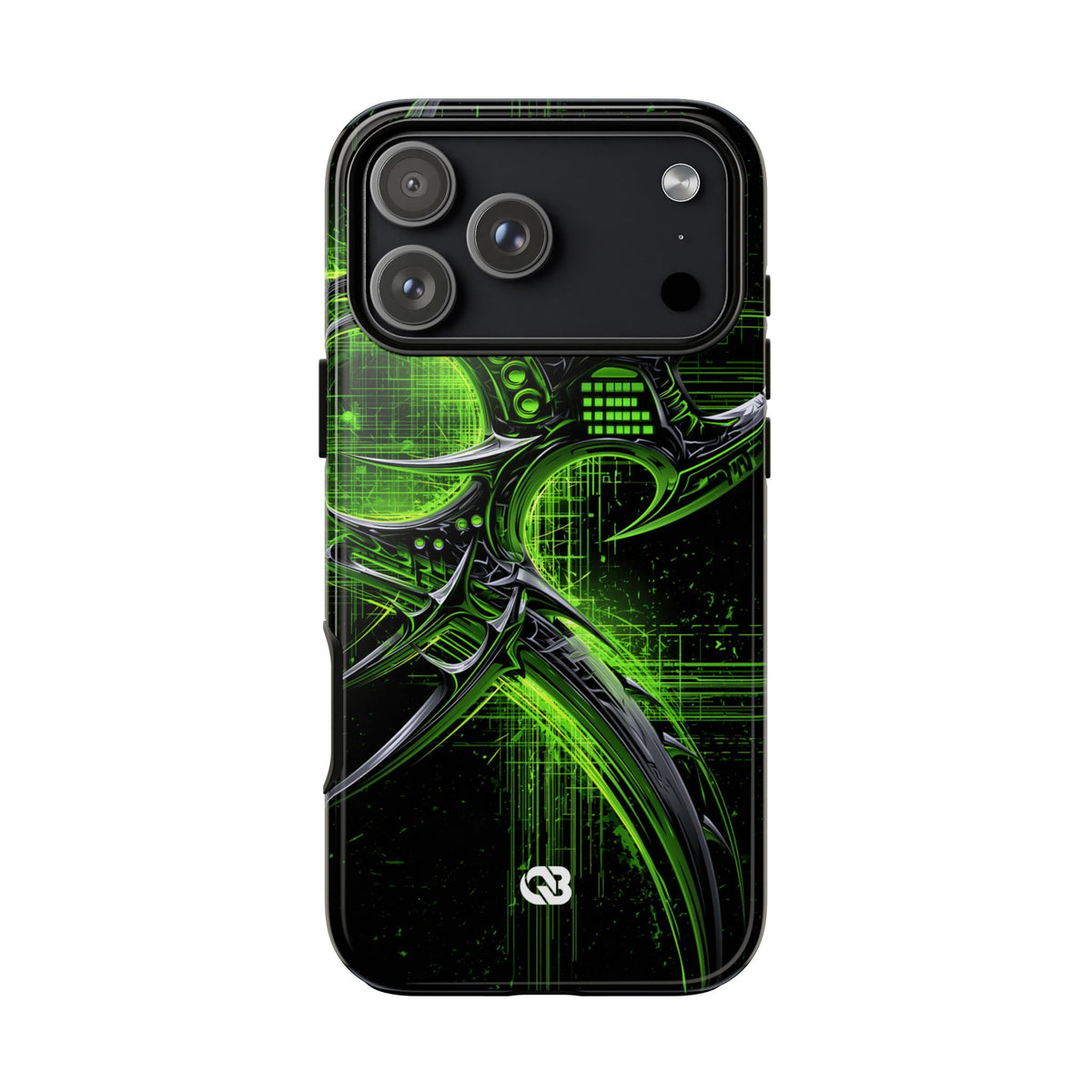 Cyber Sigil Grid · Tough Phone Case for iPhone · Green