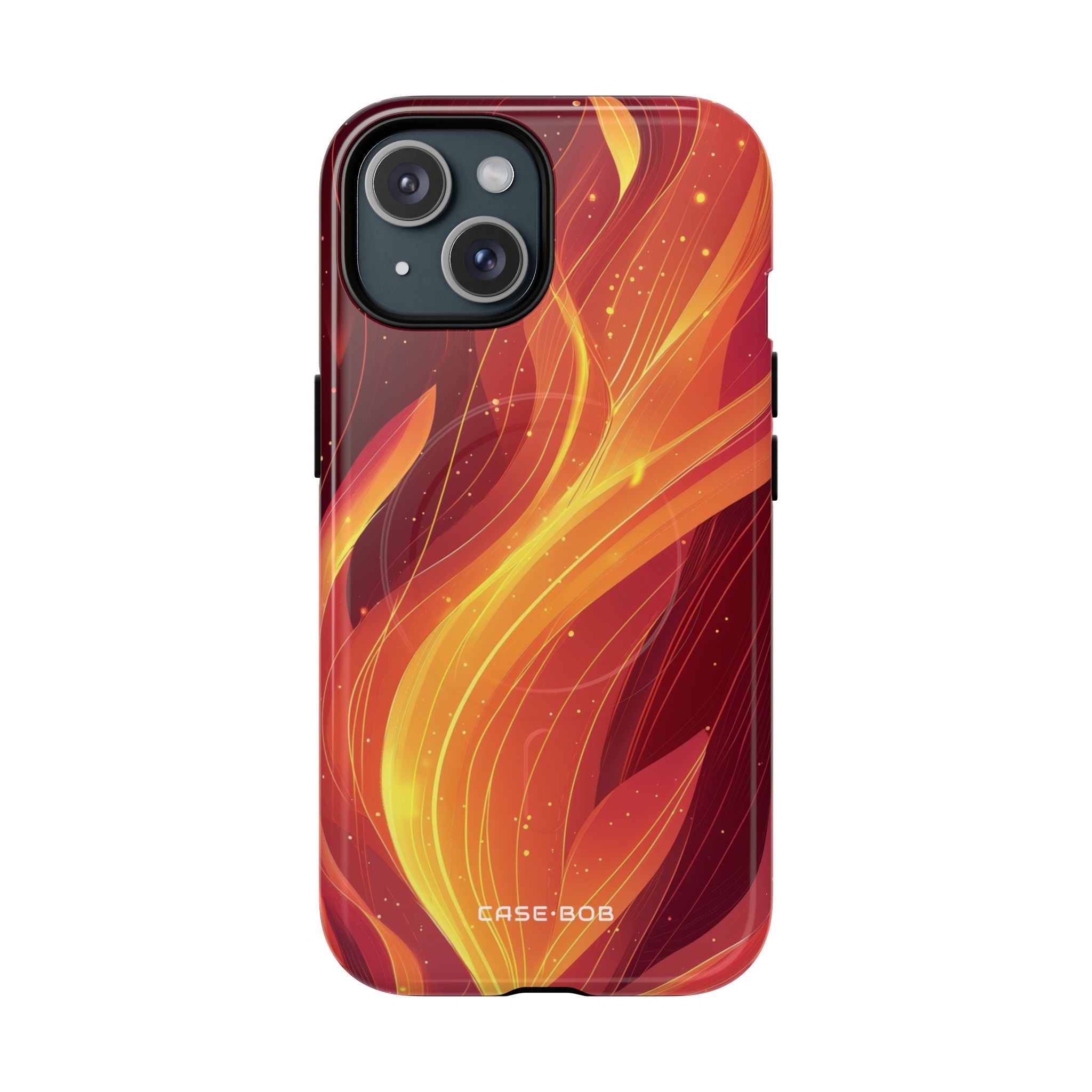 Flaming Flow iPhone 15 Case - Tough+