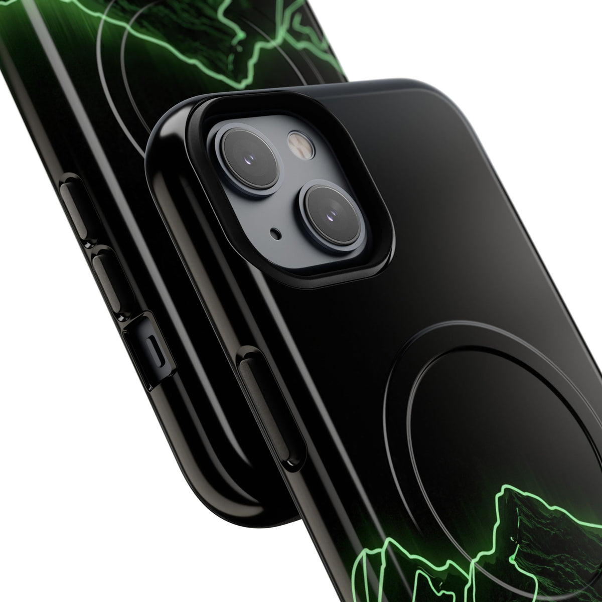 Nordic Mountain Contour · Tough 2.0 Magnetic Phone Case for iPhone · Black
