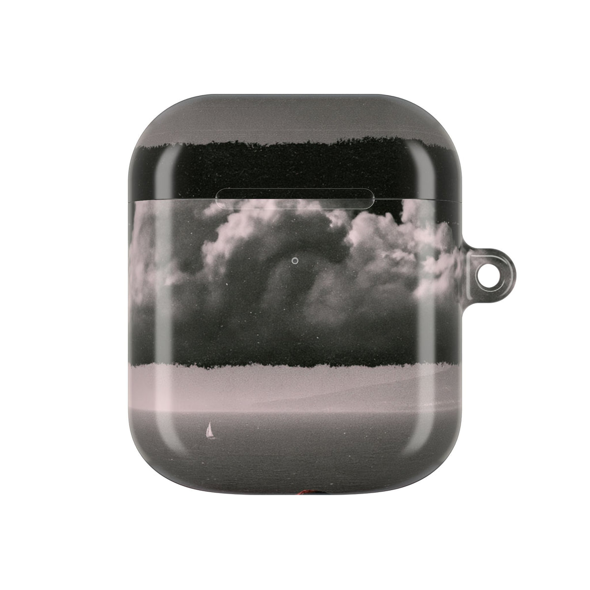 Crimson Horizon · Hard Case for AirPods & AirPods Pro · Black