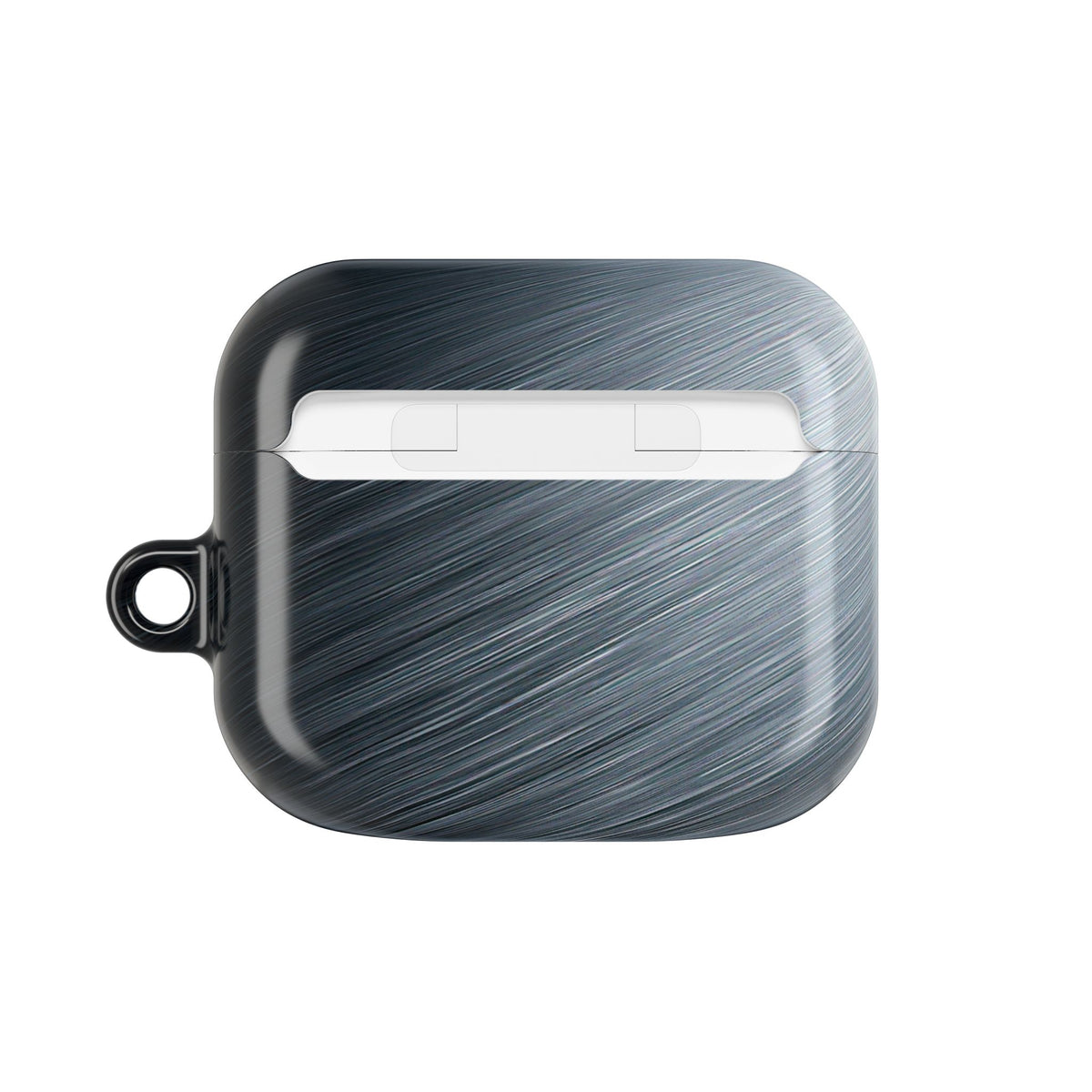 Brushed Obsidian Steel · Hard Case for AirPods & AirPods Pro · Grey
