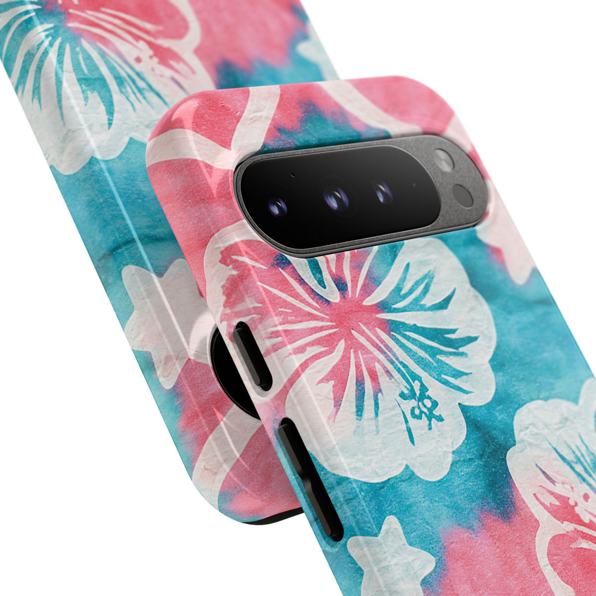 Tropical Hibiscus Bloom · Tough Phone Case for Pixel · Teal