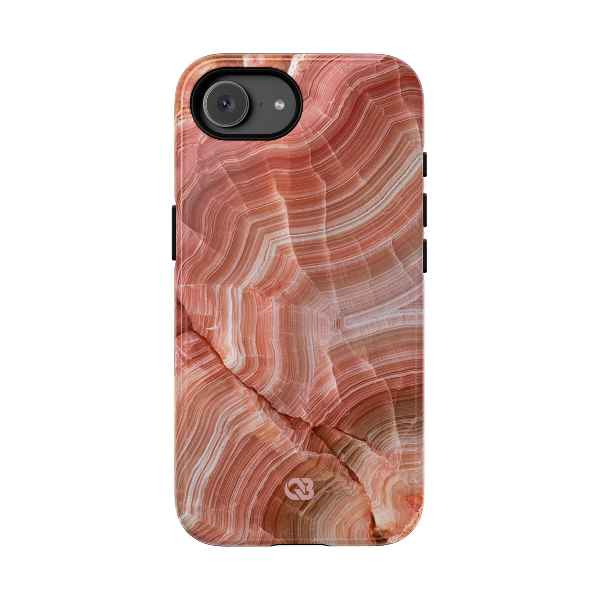 Blushing Rose Strata · Tough Phone Case for iPhone · Pink