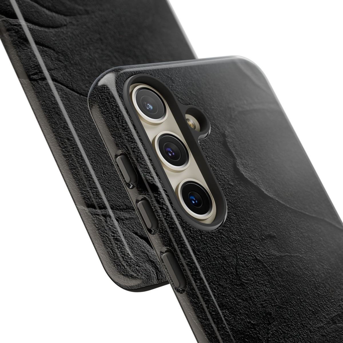 Obsidian Stucco Relief · Tough Phone Case for Samsung · Black