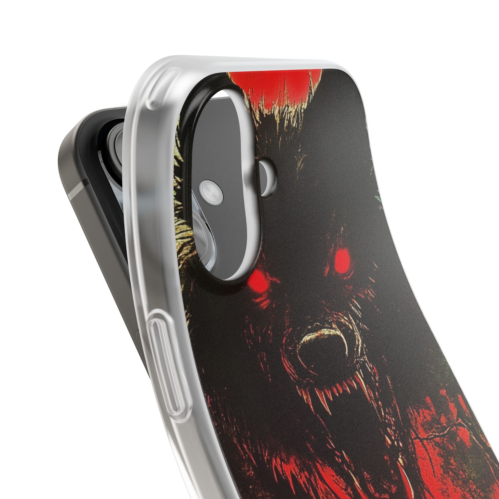 Crimson Wolf iPhone 16 Case - Soft