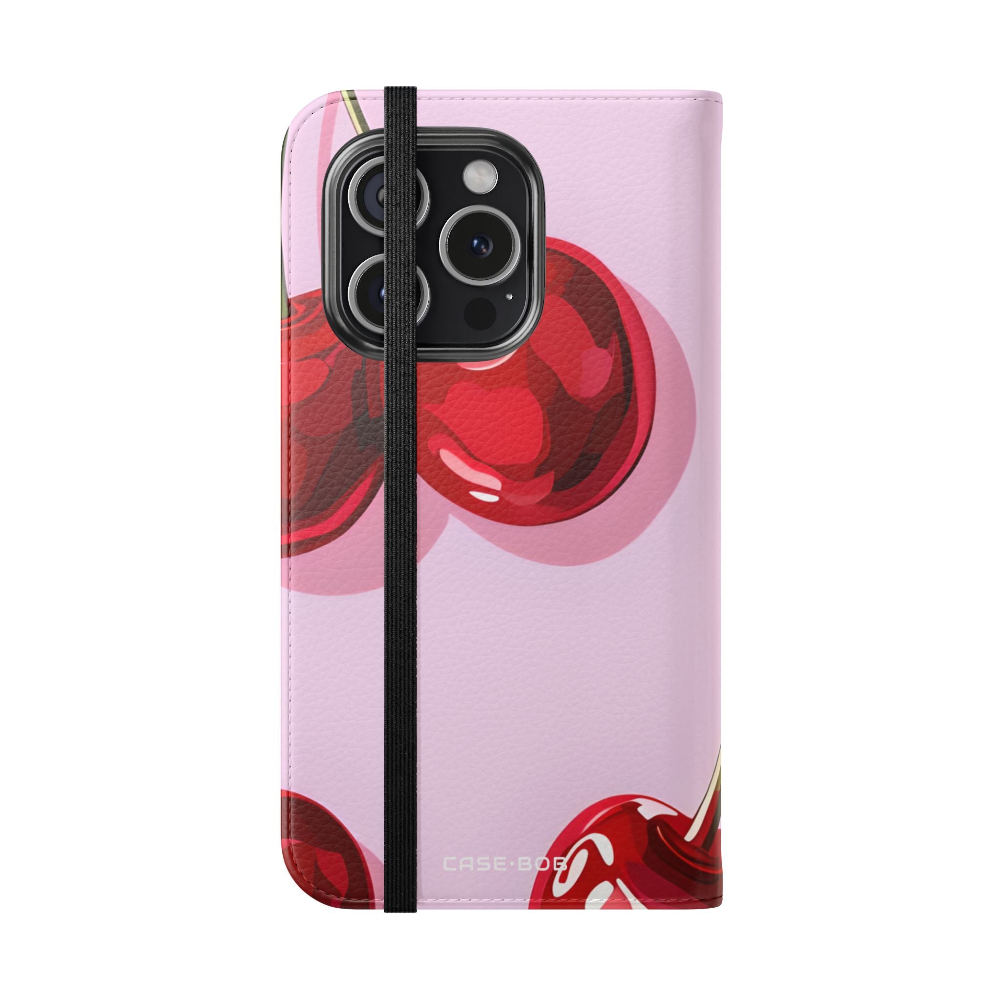 Glossy Cherry Glow - iPhone 15 Pro Case - Wallet