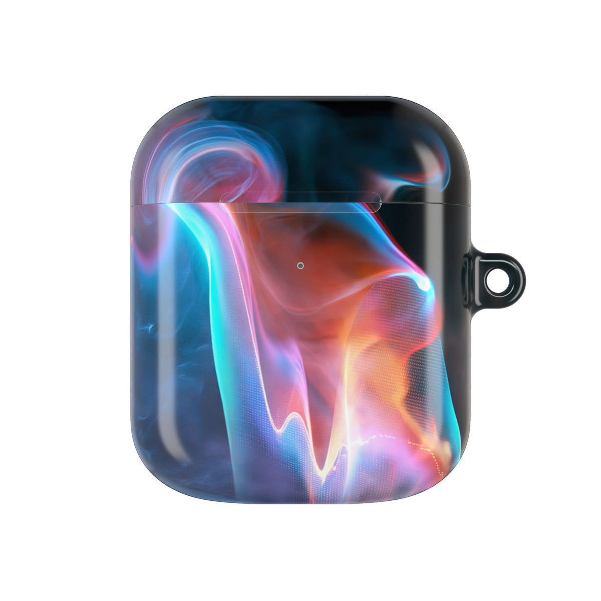 Neon Waveform · Hard Case for AirPods & AirPods Pro · Black