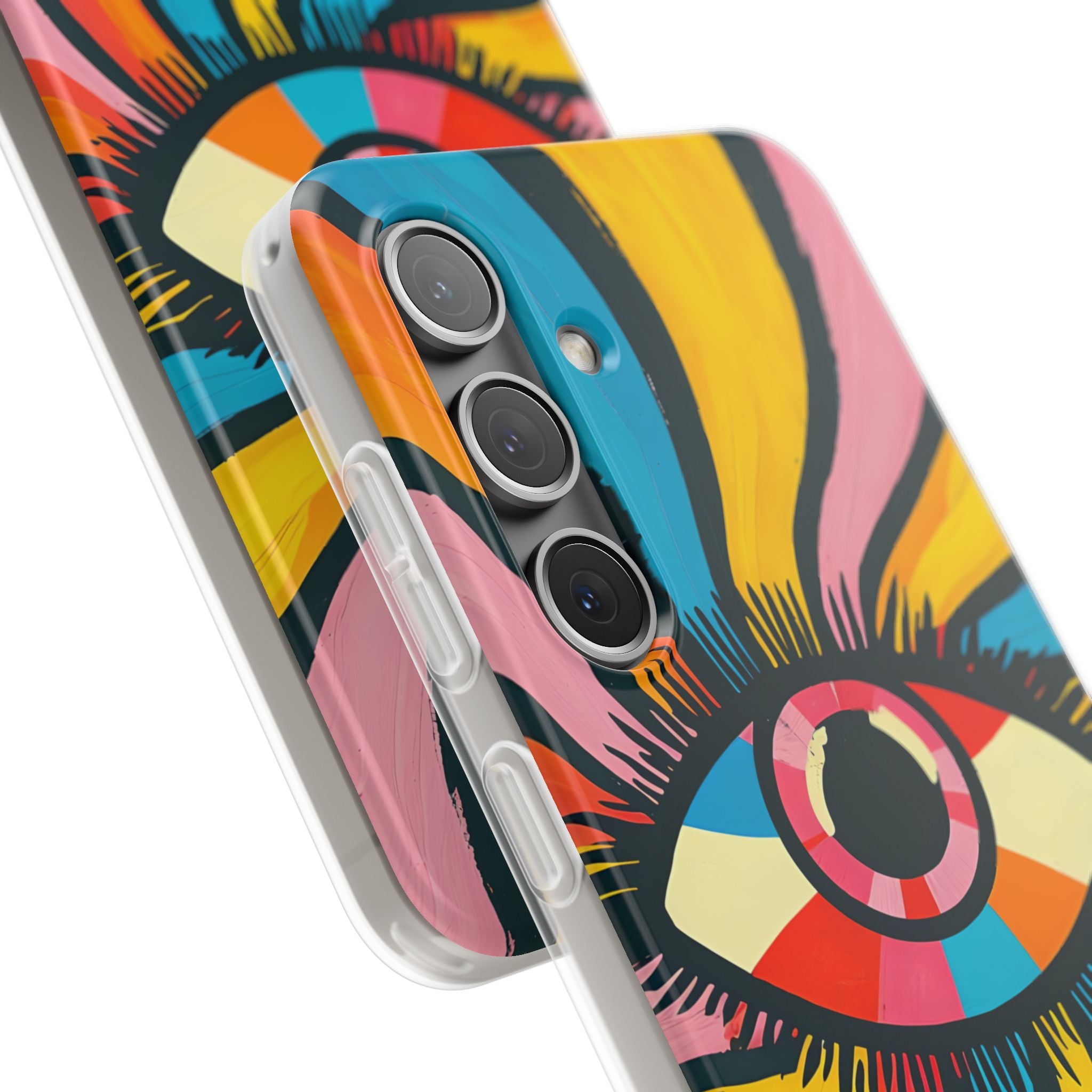 Vivid Gaze Burst · Soft Handyhülle für Samsung