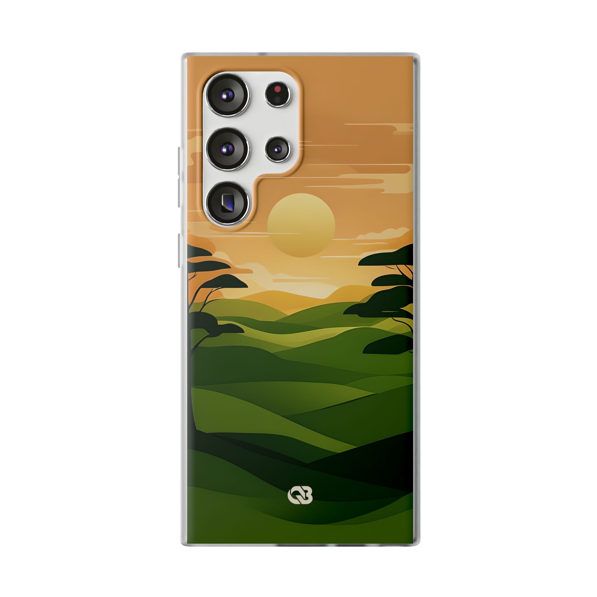 Verdant Horizon Sun · Soft Phone Case for Samsung