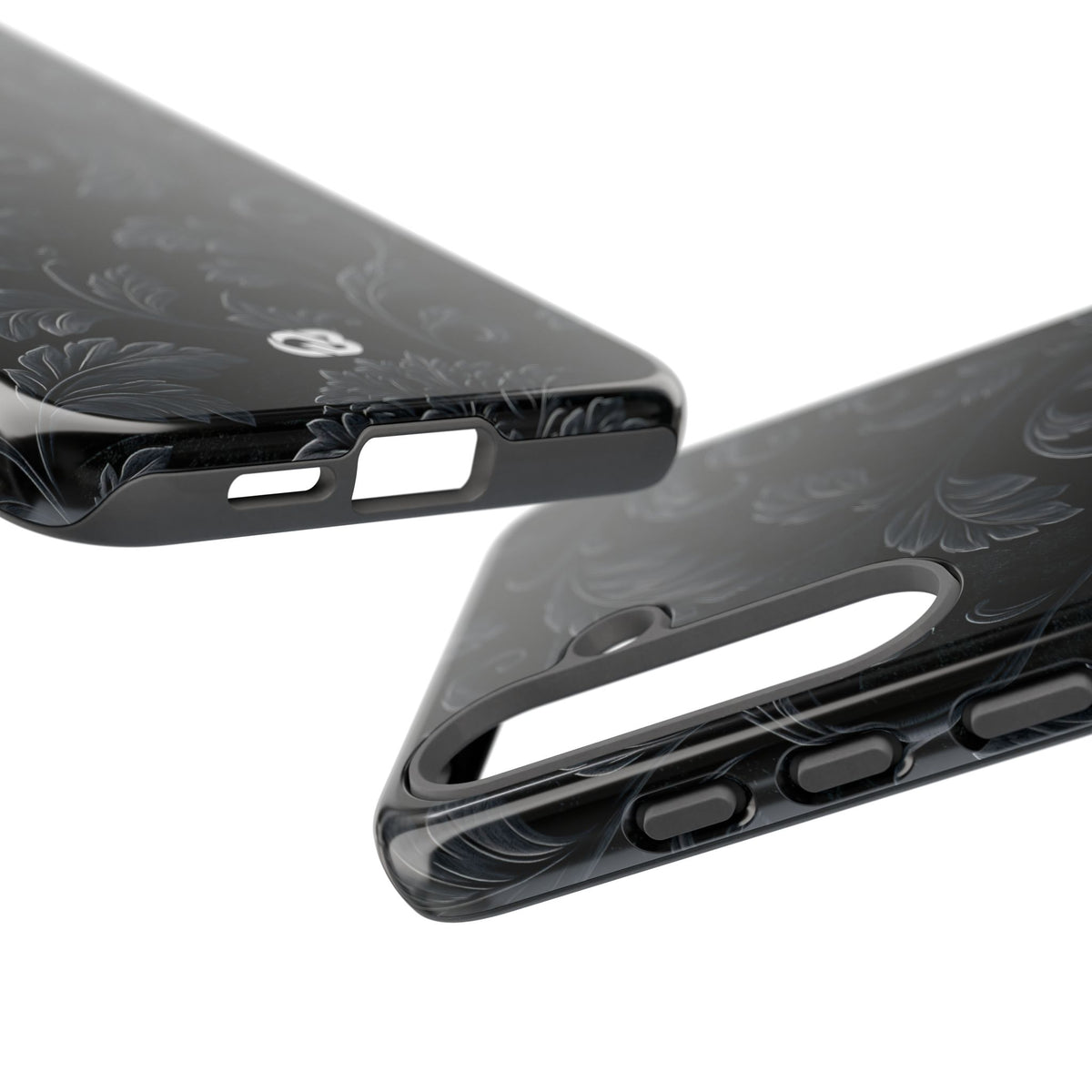 Obsidian Damask · Tough Phone Case for Samsung · Black