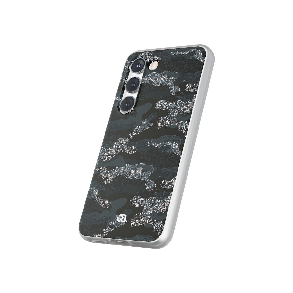 Glitter Shadow Camo · Lite Phone Case for Samsung · Black