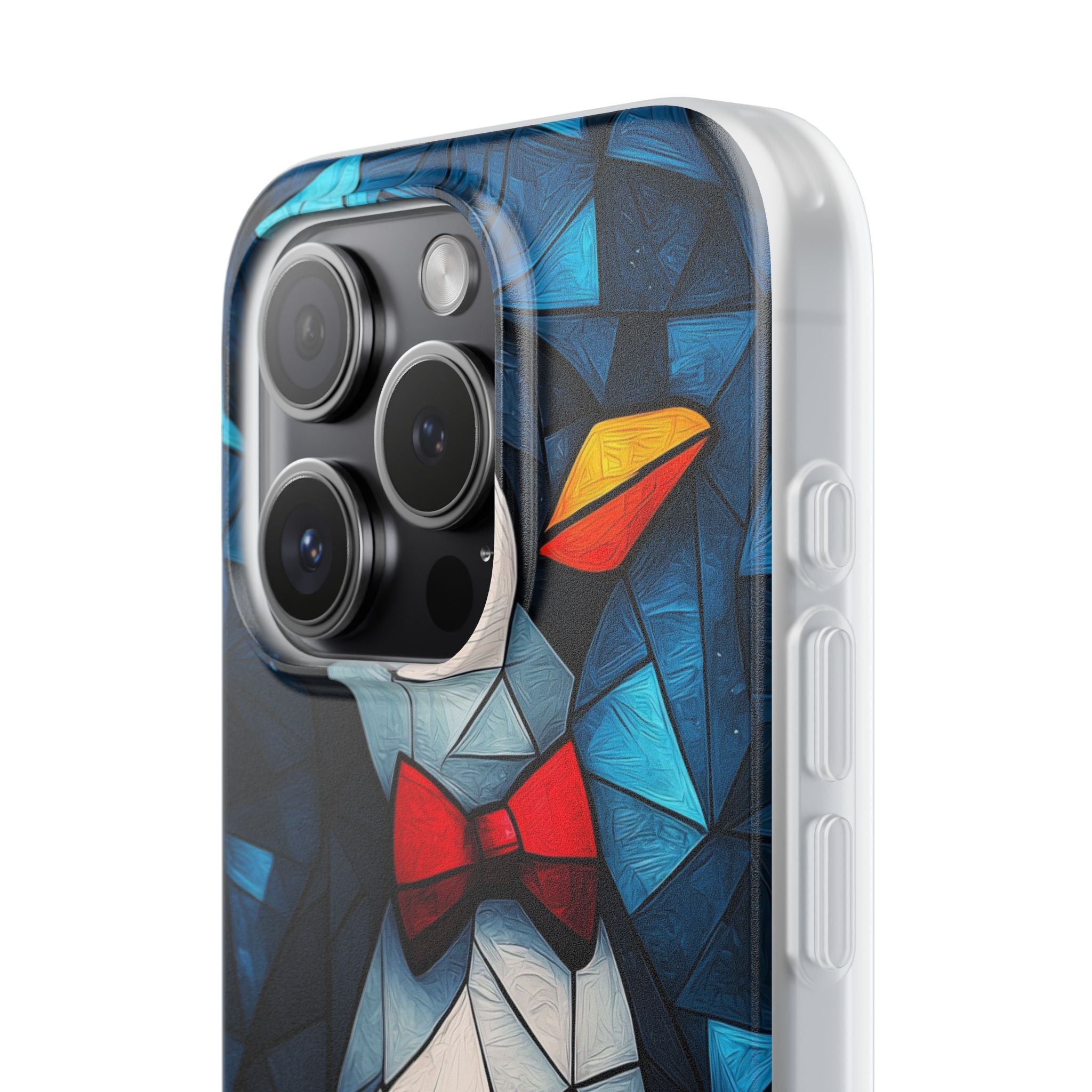 Mosaic Bowtie Penguin · Soft Phone Case for iPhone