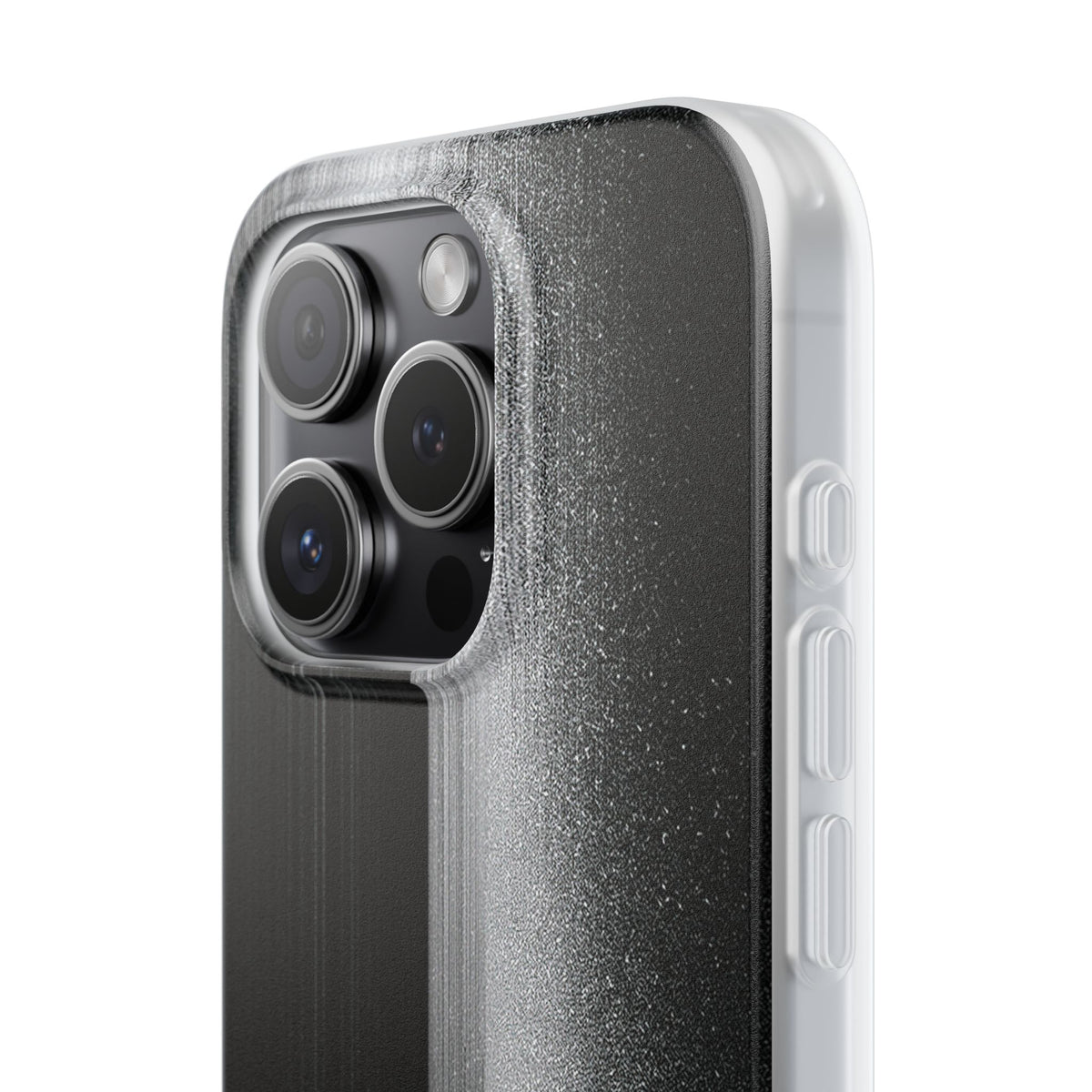 Black Lite Phone Case for iPhone - Brutalist Pixel Monolith