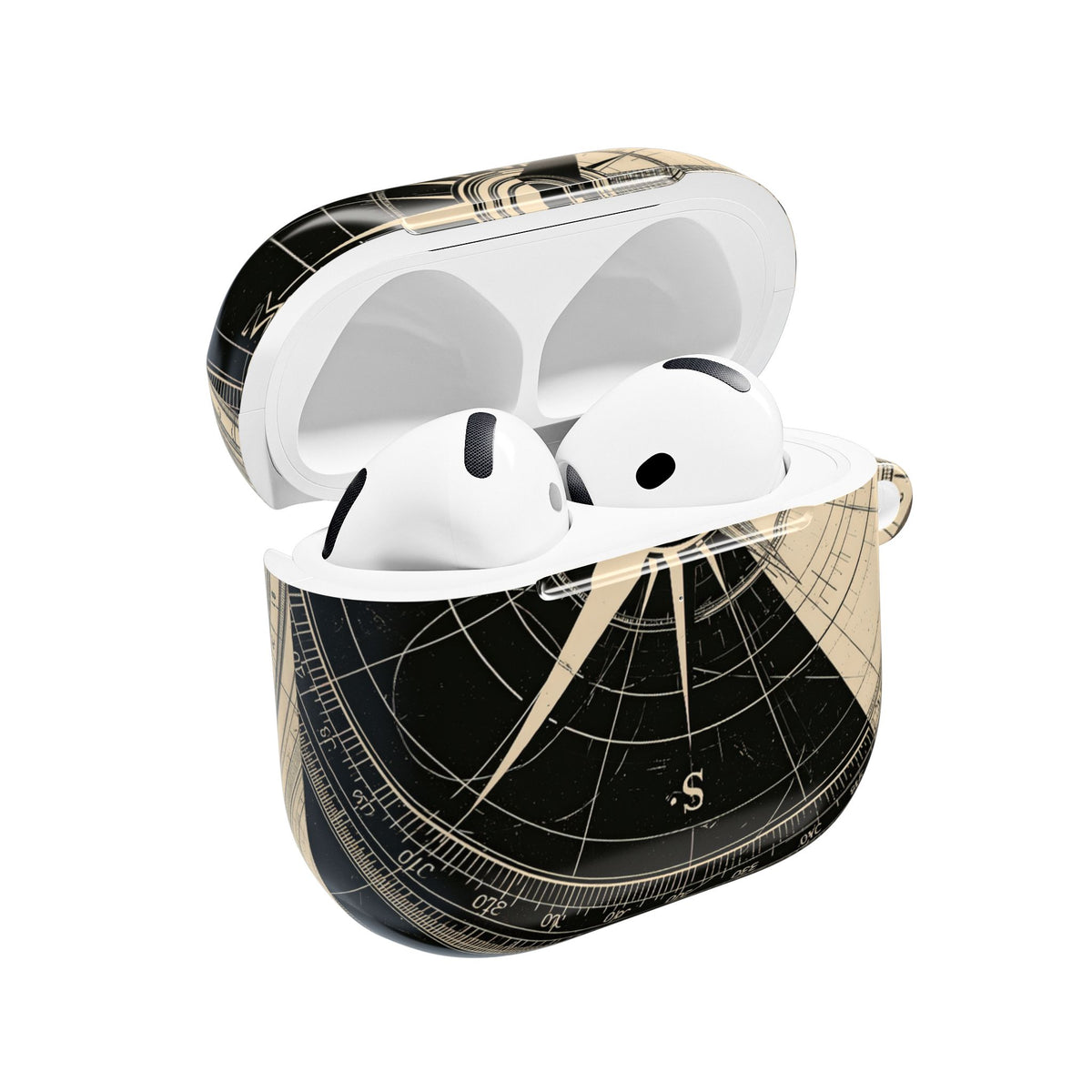 Orbital Meridian · Hard Case for AirPods & AirPods Pro · Black