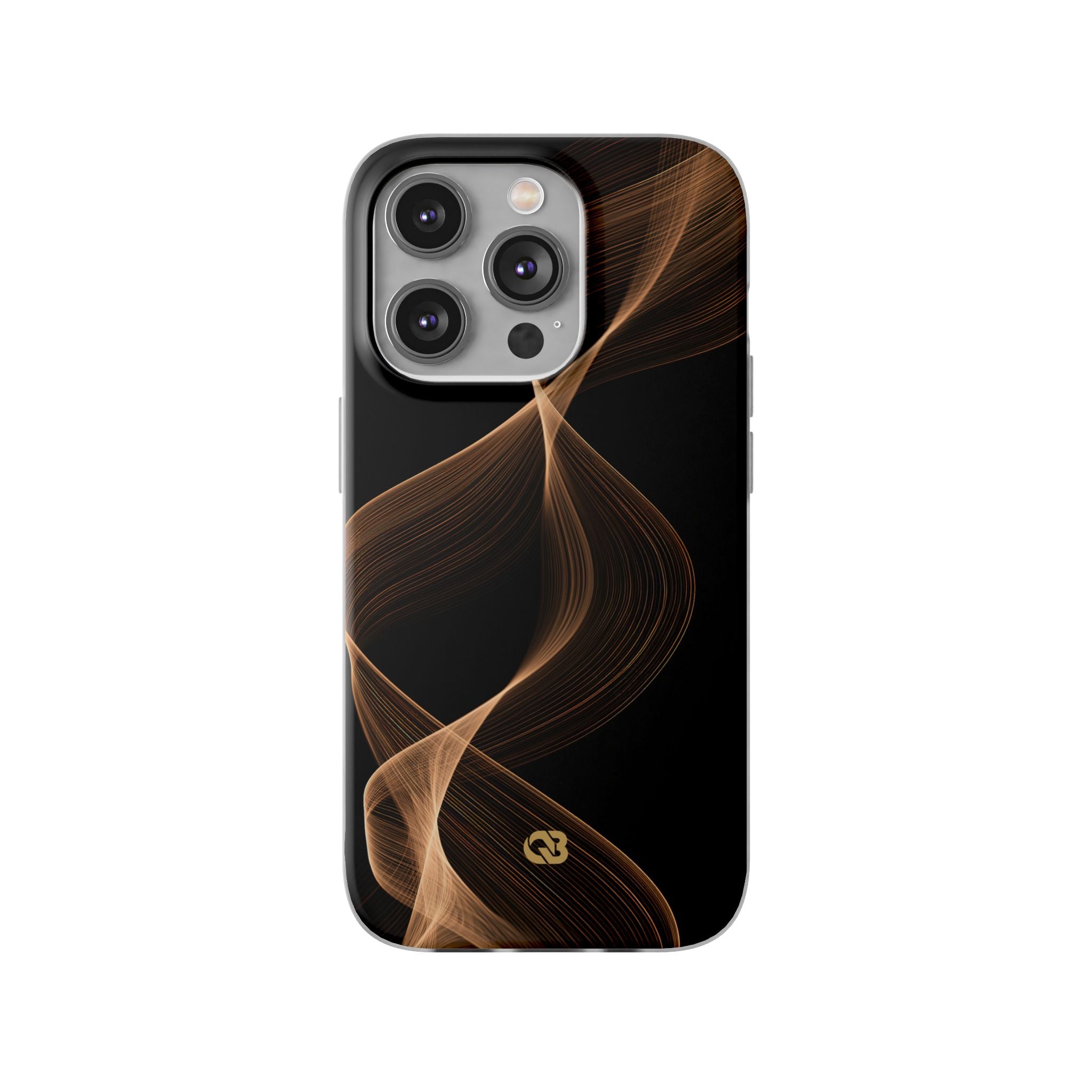 Brown Lite Phone Case for iPhone - Copper Silk Wave