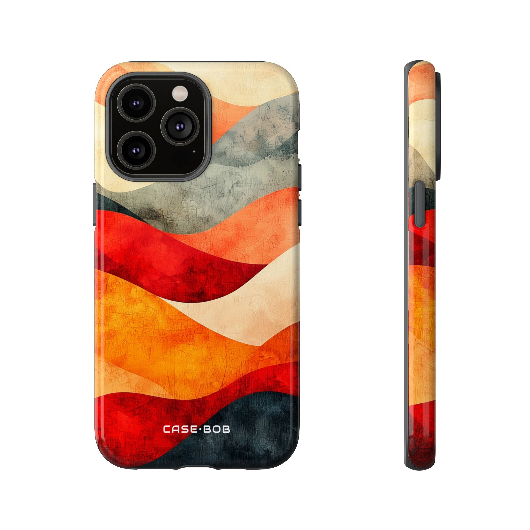 Cracked Wave Sunset iPhone 14 Pro Max Case - Tough