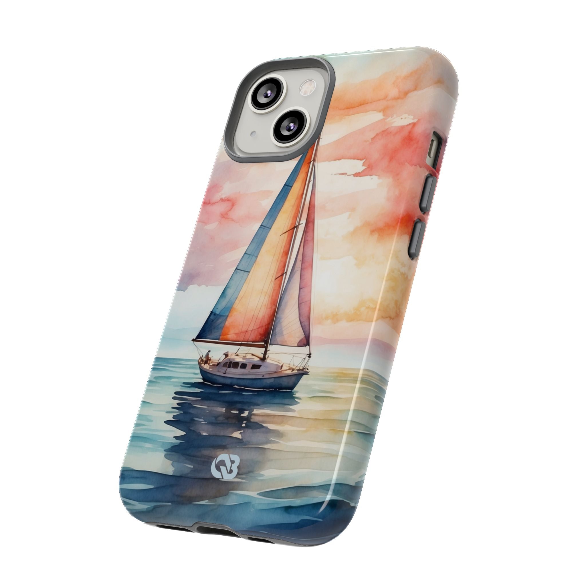 Crimson Horizon Sail · Tough Hoesje voor iPhone