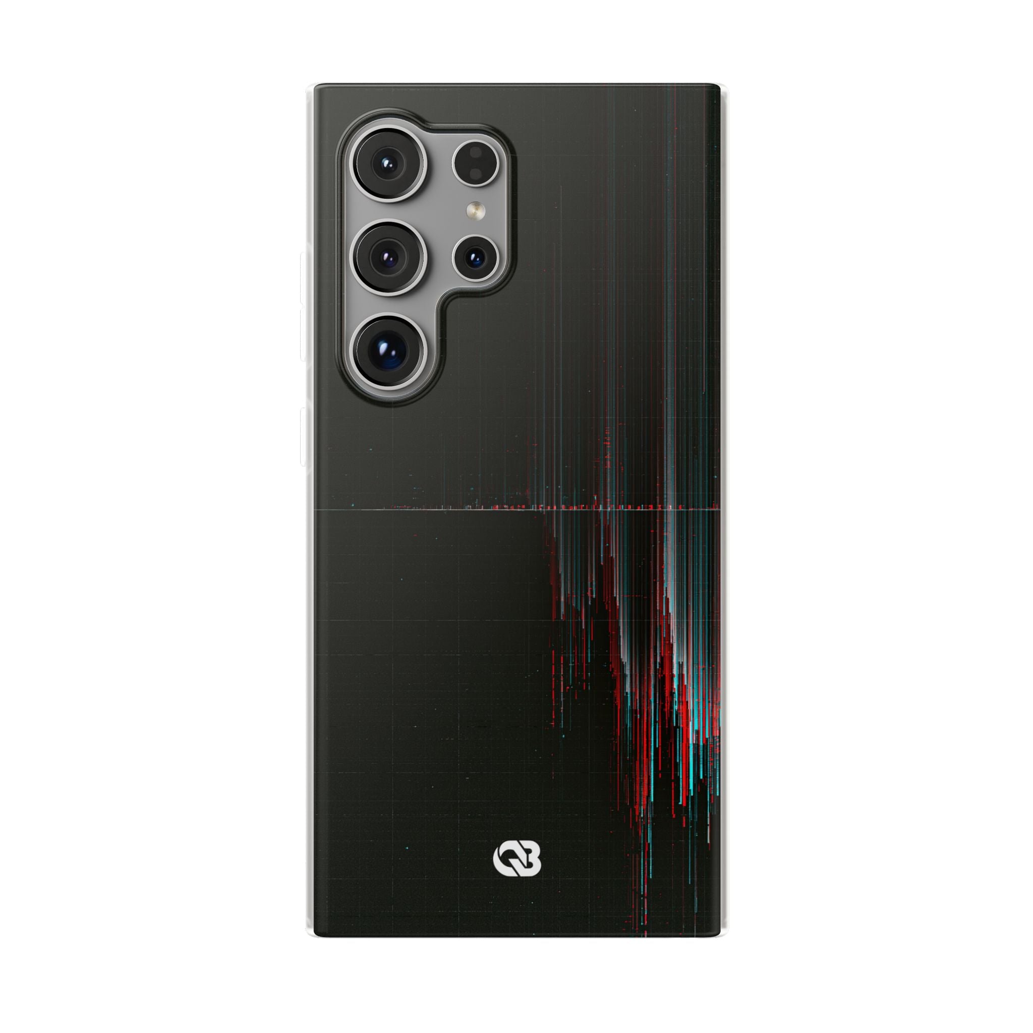Black Lite Phone Case for Samsung - Corrupted Data Stream