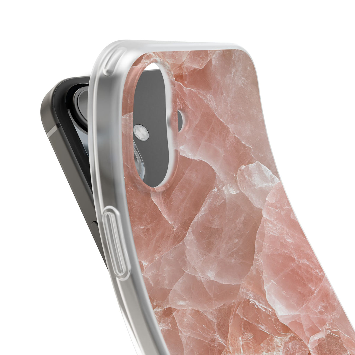 Rose Quartz Facet · Lite Phone Case for iPhone · Pink