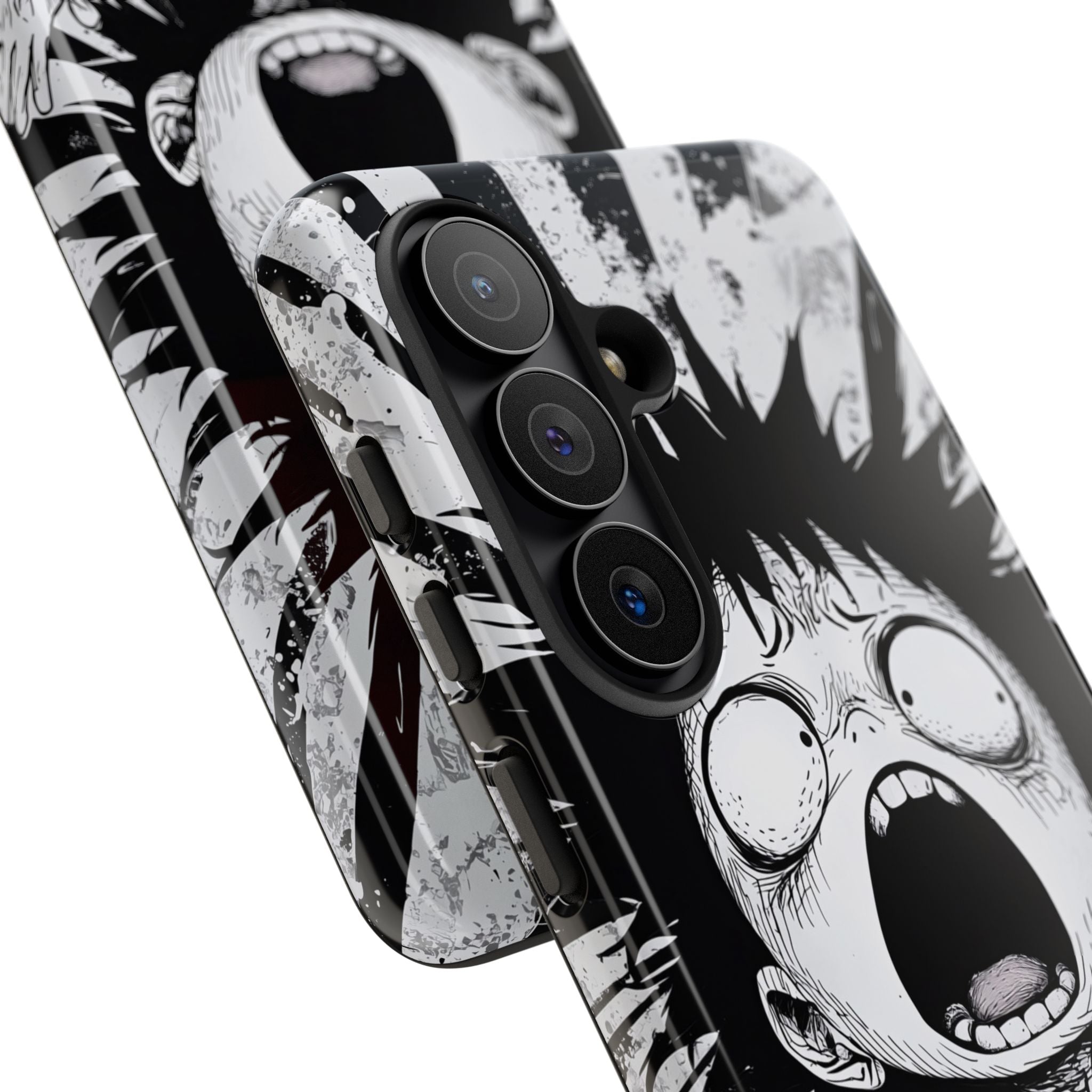 Chaotic Monochrome Scream · Tough Handyhülle für Samsung