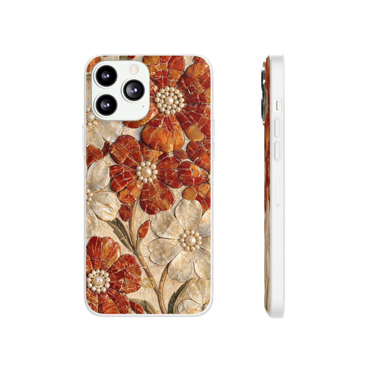 Carnelian Pearl Bloom · Lite Phone Case for iPhone · Orange