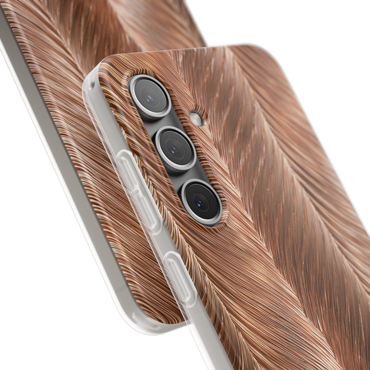 Rose Gold Weave · Lite Phone Case for Samsung · Brown
