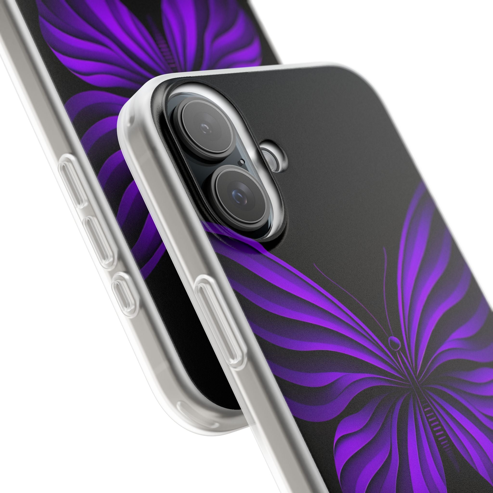 Violet Monarch iPhone 16 Plus Case - Soft