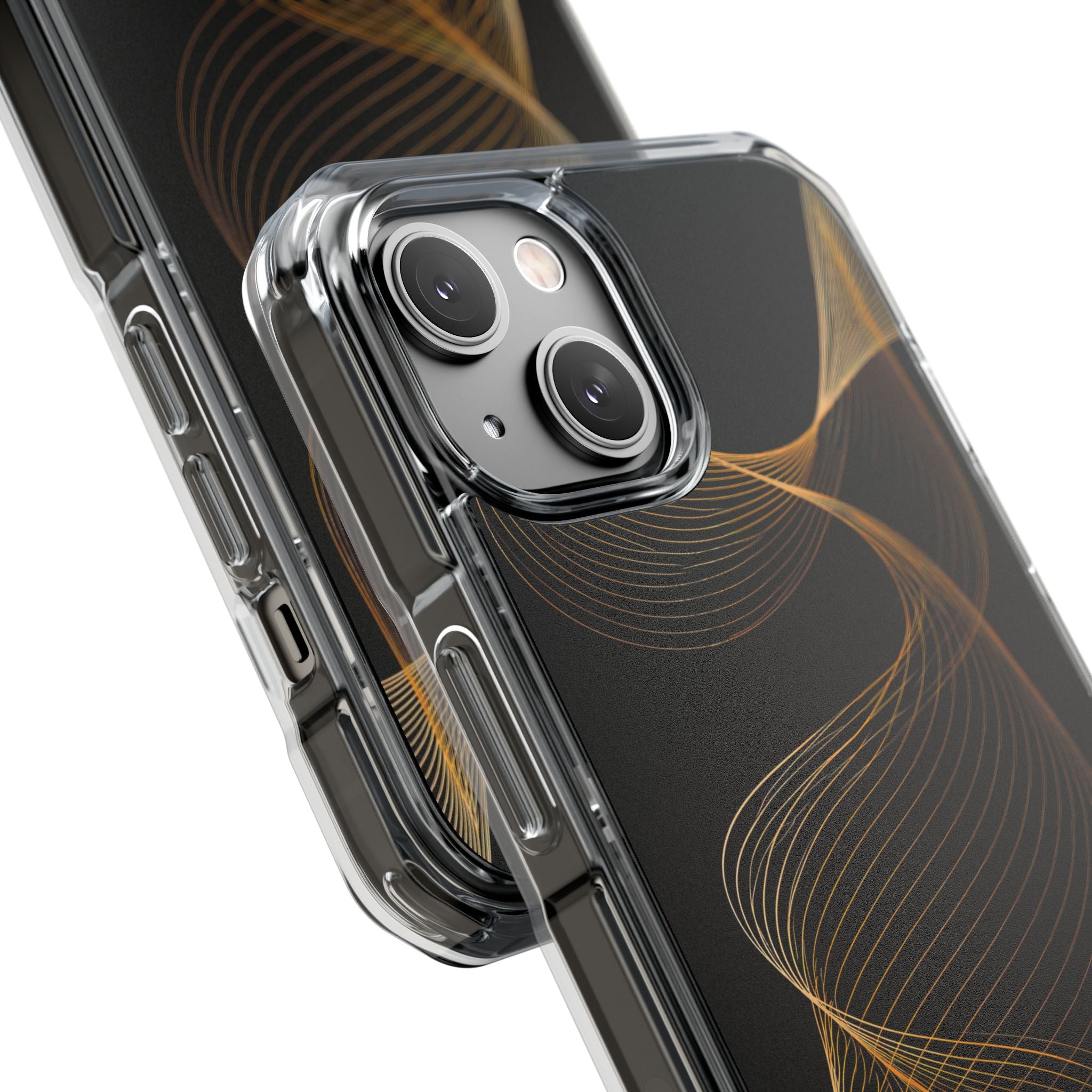Gold Impact MagSafe Phone Case for iPhone - Burnished Bronze Helix