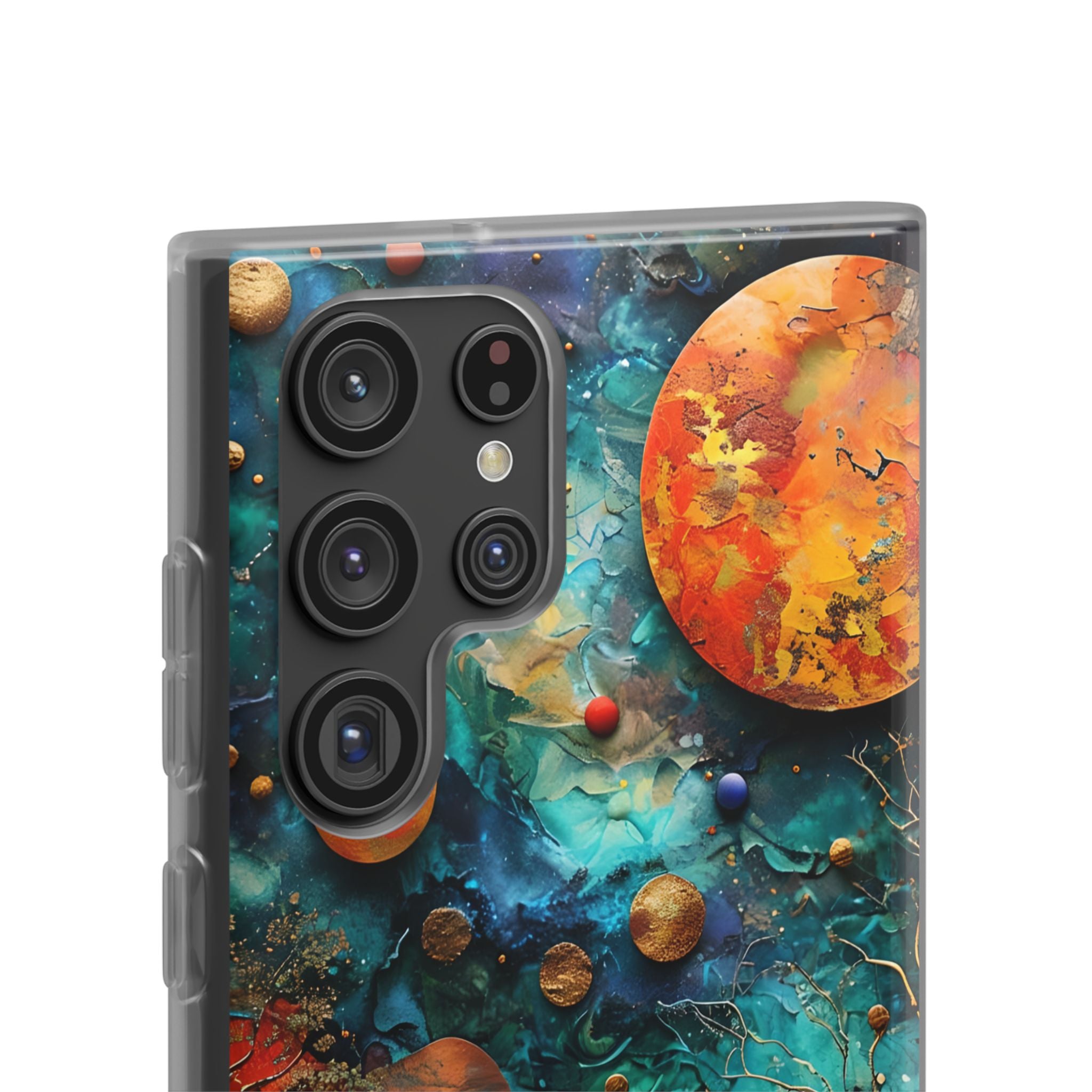 Copper Horizon Drift · Soft Phone Case for Samsung