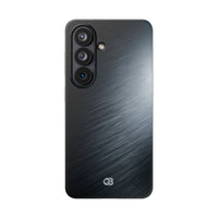 Grey Lite Phone Case for Samsung - Charcoal Brushed Steel
