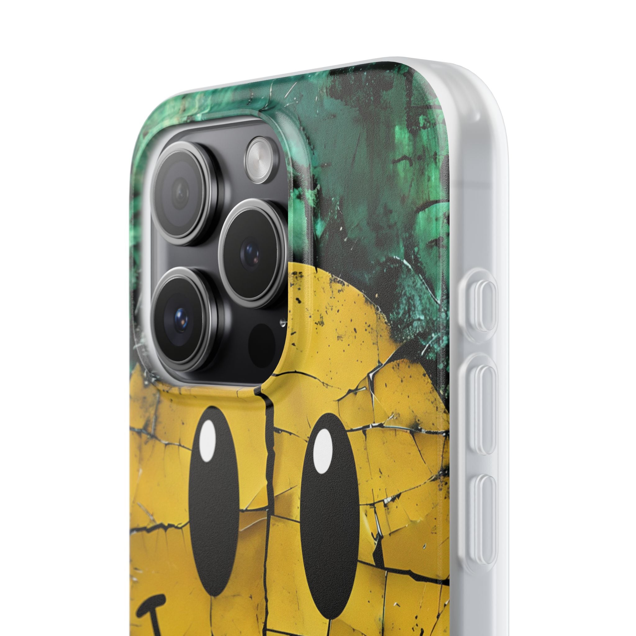 Zerbrochener Smiley iPhone 15 Pro Case - Soft