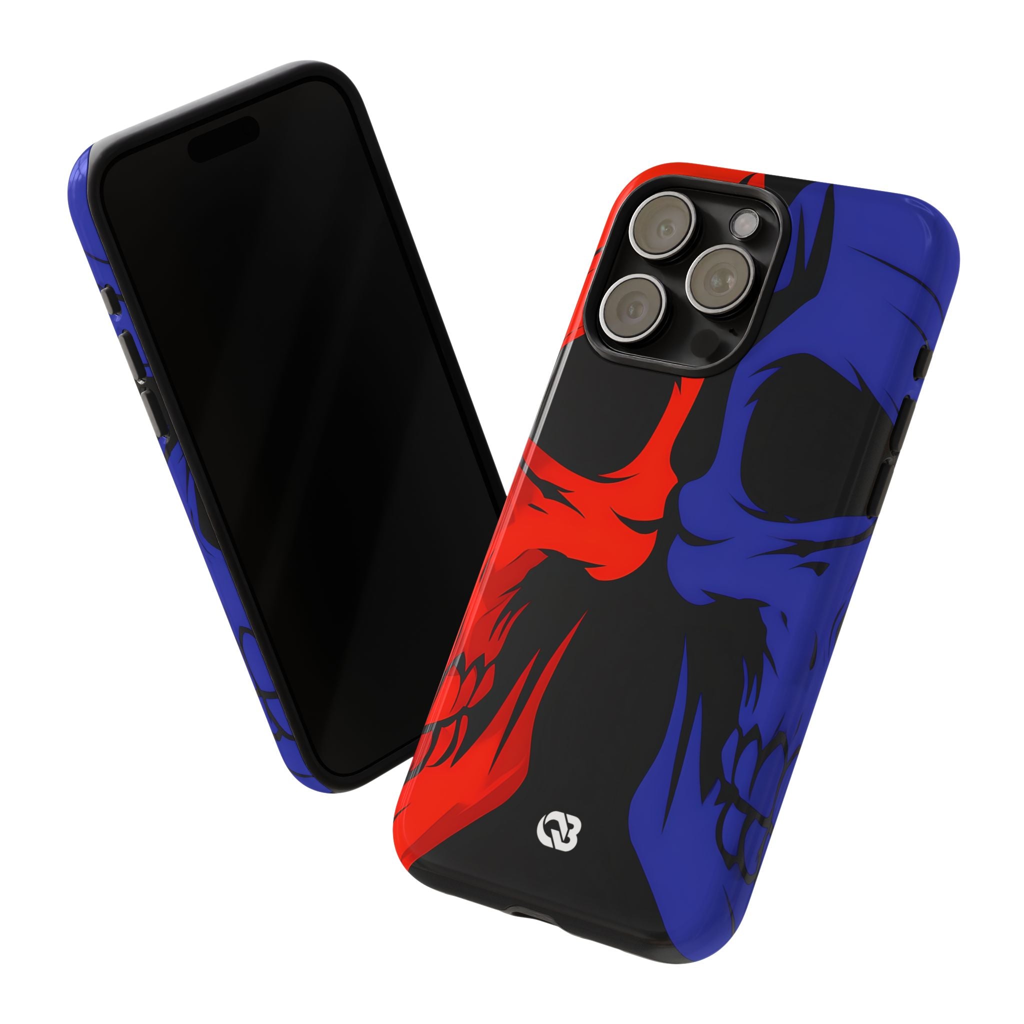 Crimson Cobalt Skulls · Tough Phone Case for iPhone