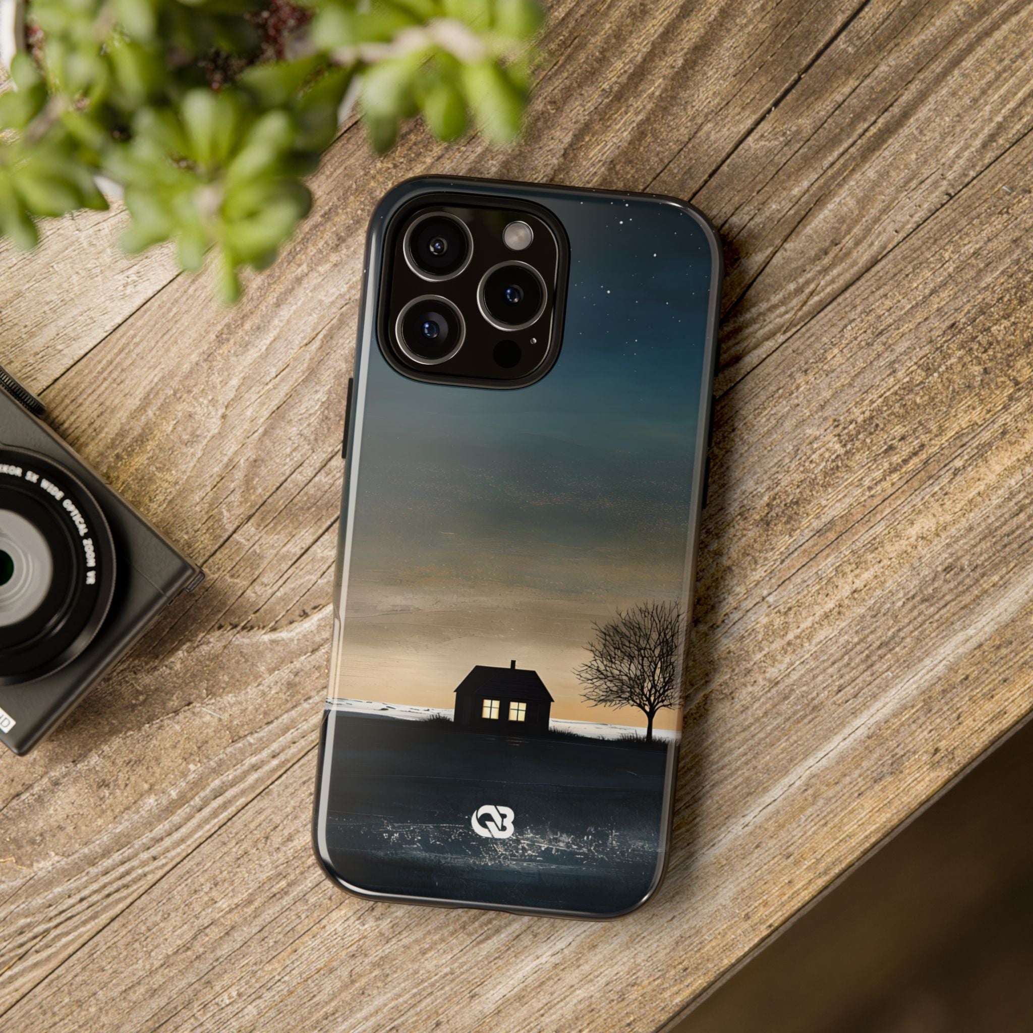 Midnight Cabin Glow · Tough Hoesje voor iPhone