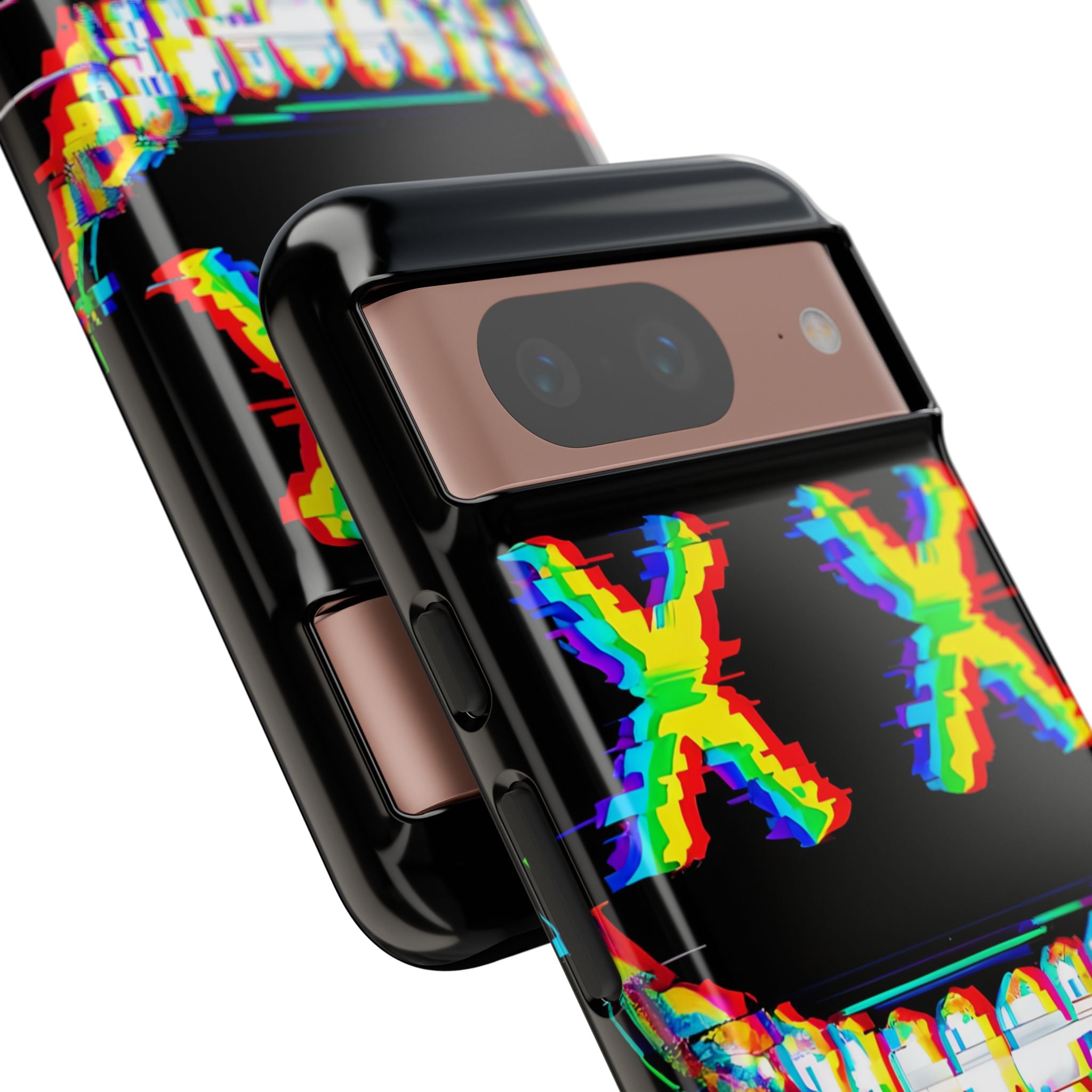 Glitch Grin Distortion · Tough Phone Case for Google Pixel