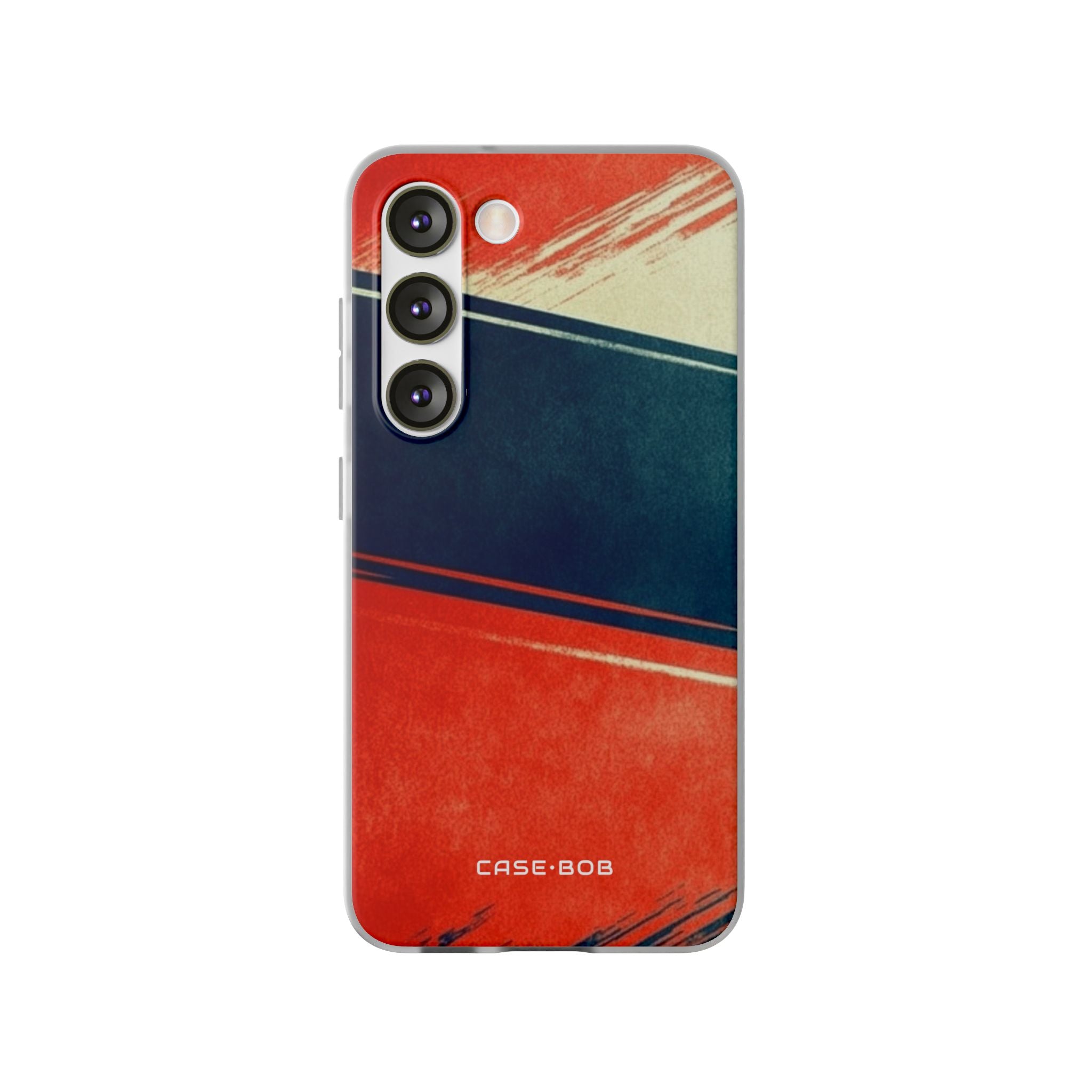 Blue Diagonal Motion Samsung S23 Case - Soft