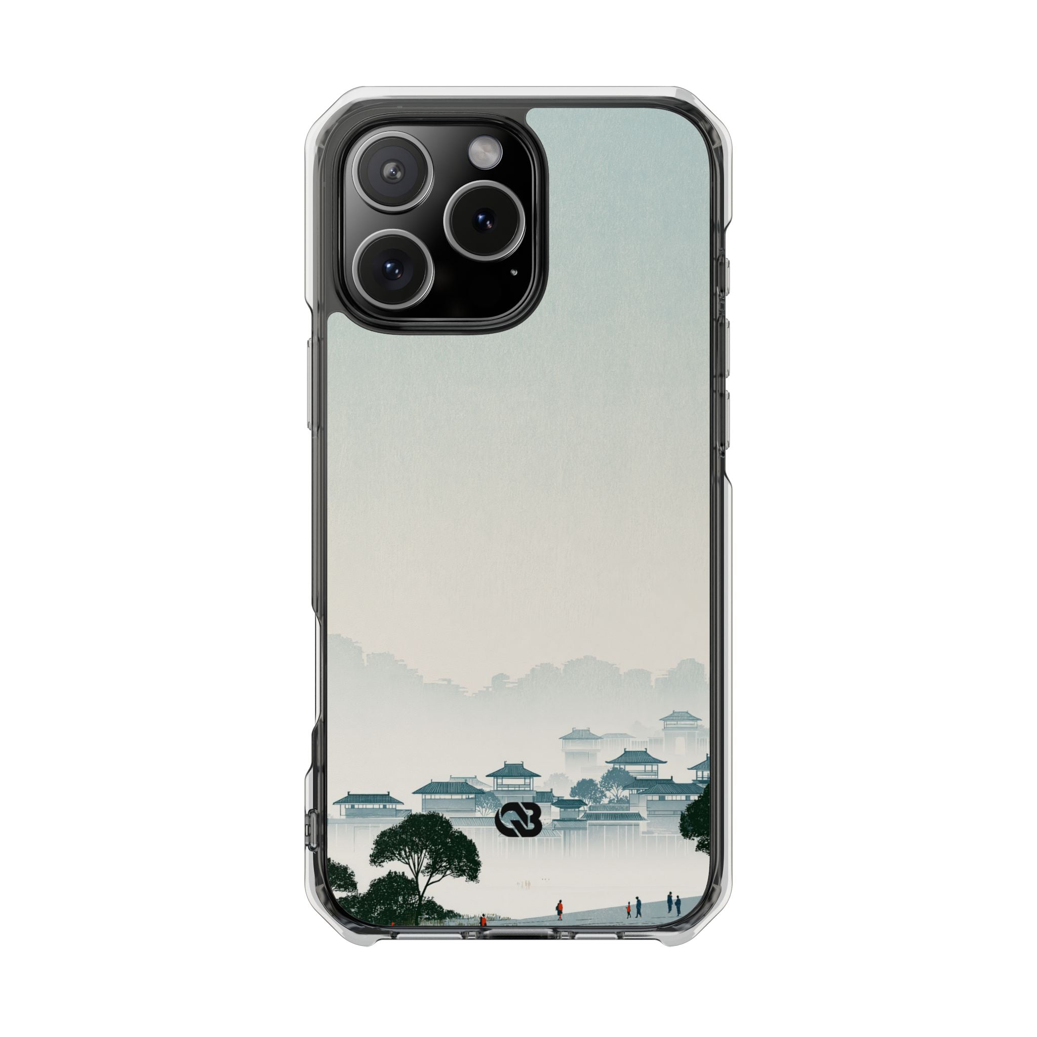 Blue Impact MagSafe Phone Case for iPhone - Mist Valley Pagoda