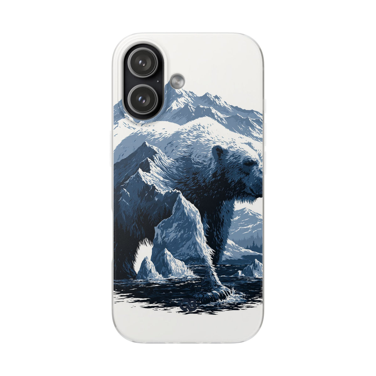 Fjord Summit Bear · Lite Phone Case for iPhone · Blue