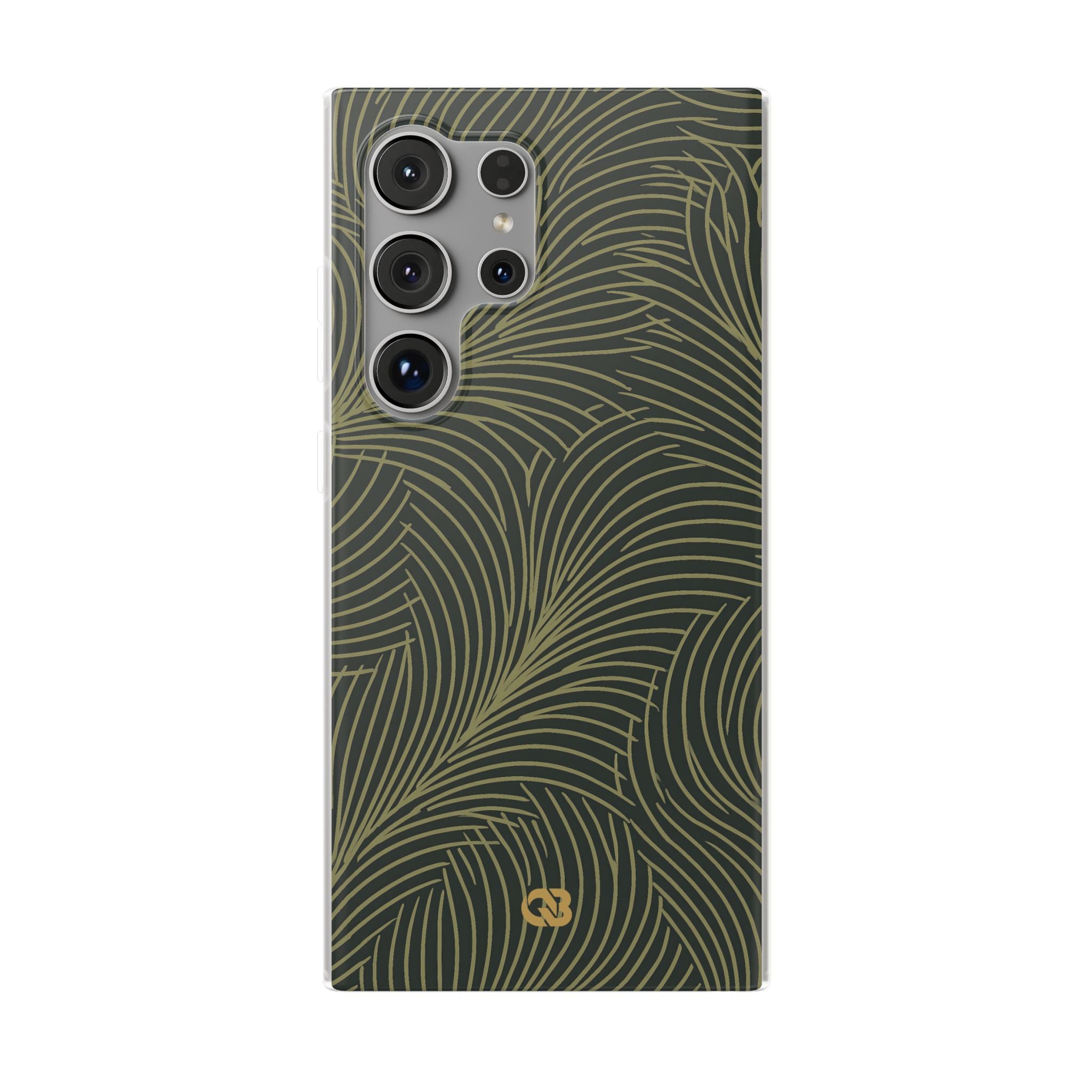 Green Lite Phone Case for Samsung - Dark Olive Plume