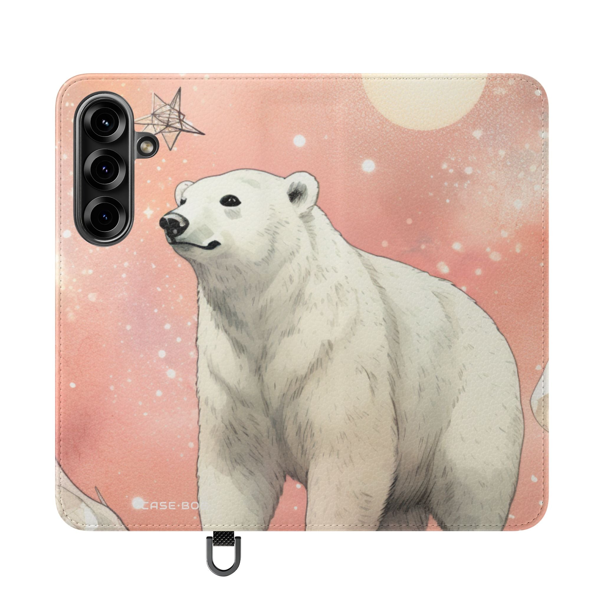Polar Bear Nebula - Samsung S25 Case - Wallet