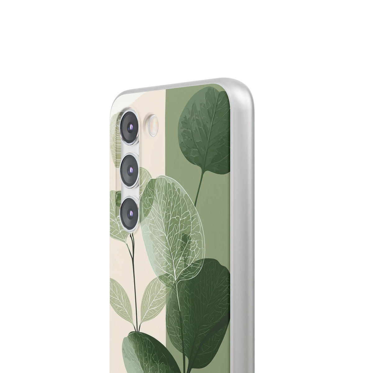 Green Lite Phone Case for Samsung - Sage Leaf Skeletals