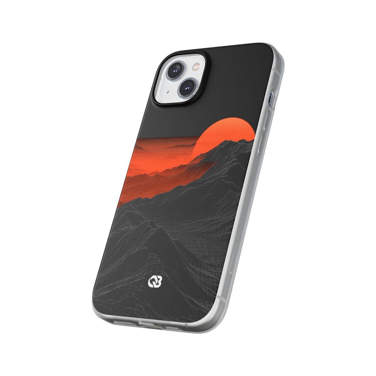 Solar Ridge Mesh · Lite Phone Case for iPhone · Black
