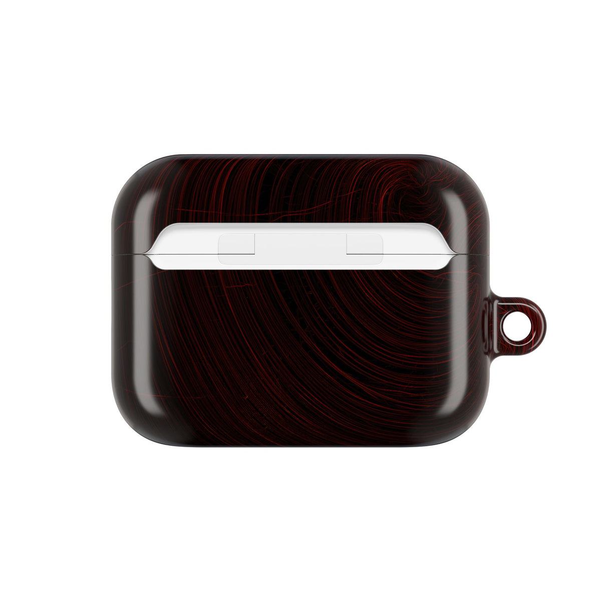 Crimson Solar Orbit · Hard Case for AirPods & AirPods Pro · Red